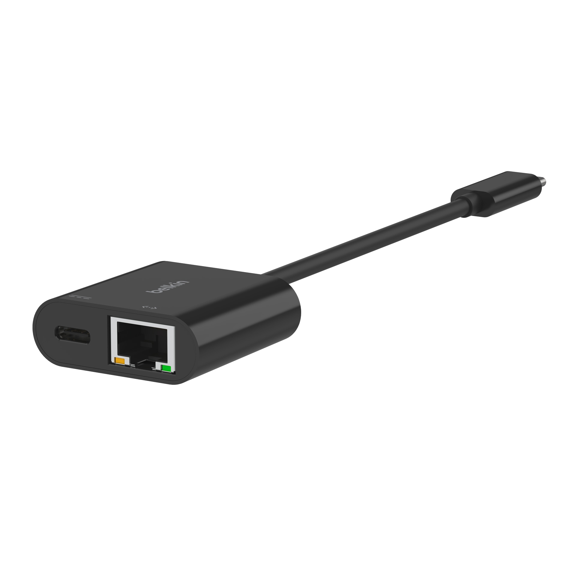 Belkin Netzwerk-Adapter »Connect USB-C zu Ethernet Adapter + 100 W Power Delivery«, 10/100/1000 Mbit/s, PD 3.0