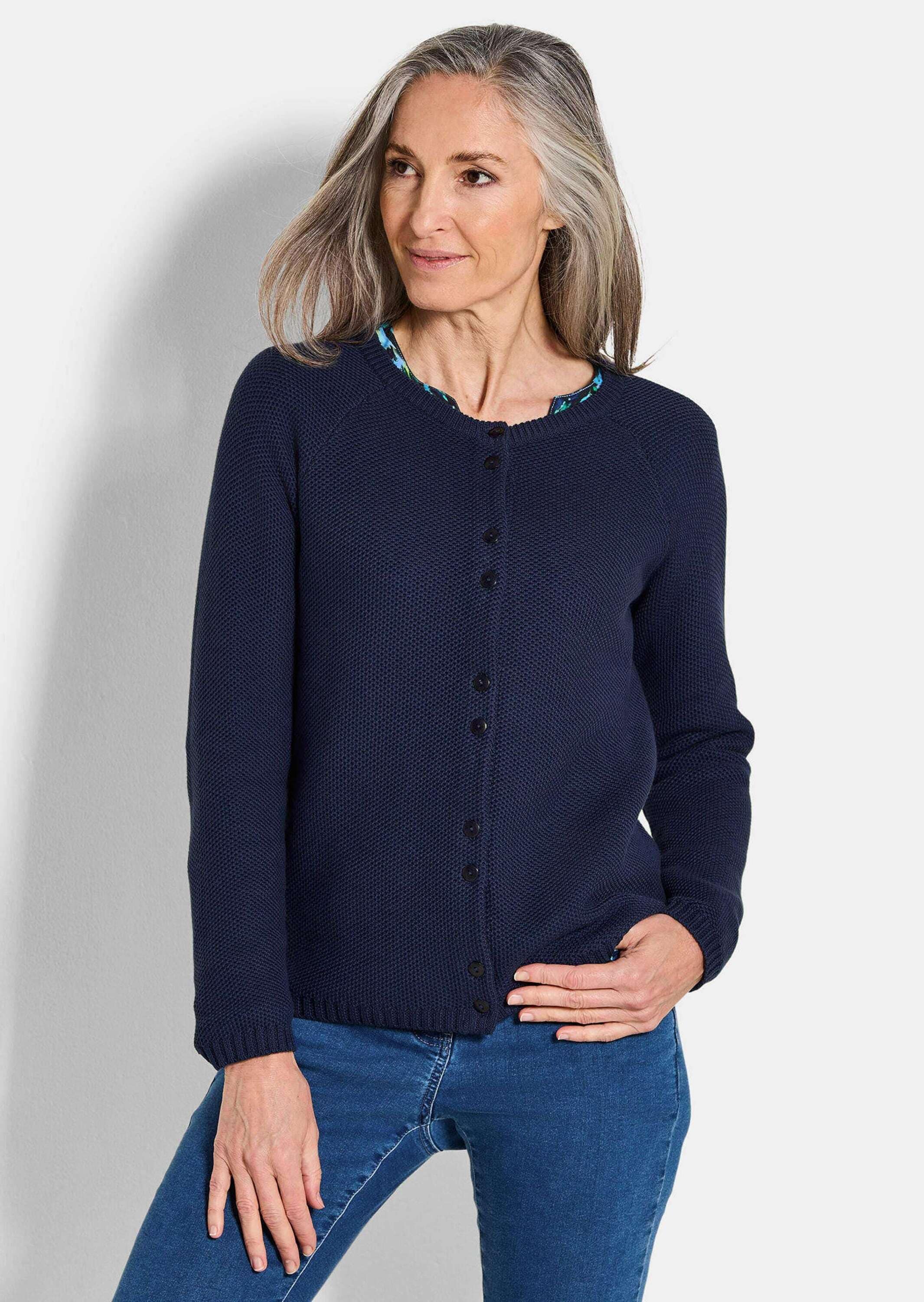 GOLDNER Strickjacke »Strickjacke aus reiner Baumwolle«