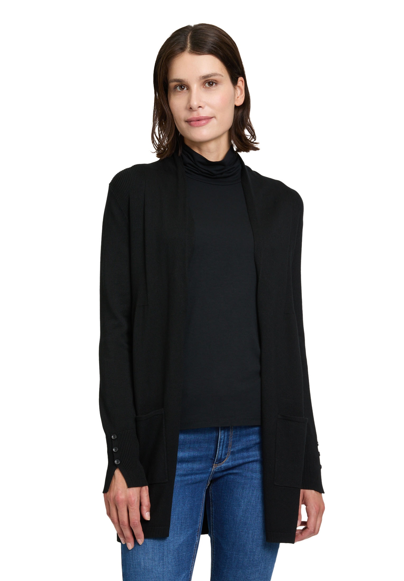 Betty Barclay Longstrickjacke »Longstrickjacke mit Rippenstruktur«
