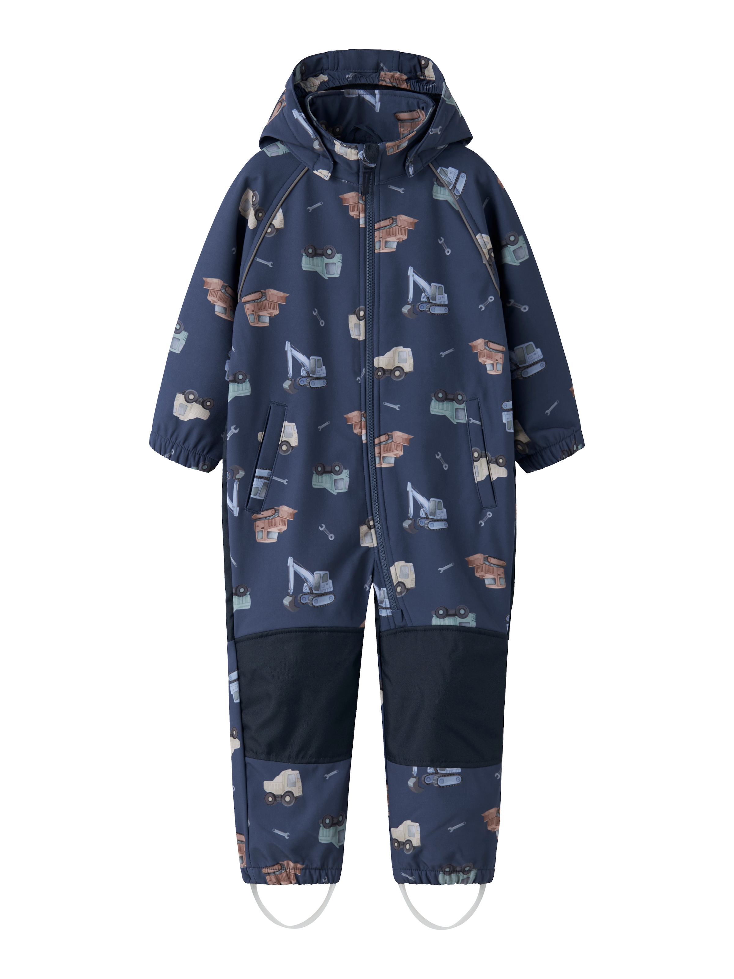 Name It Overall »NMMALFA08 SOFTSHELL SUIT AOP 1FO NOOS« mit dekorativen und reflektierenden Details