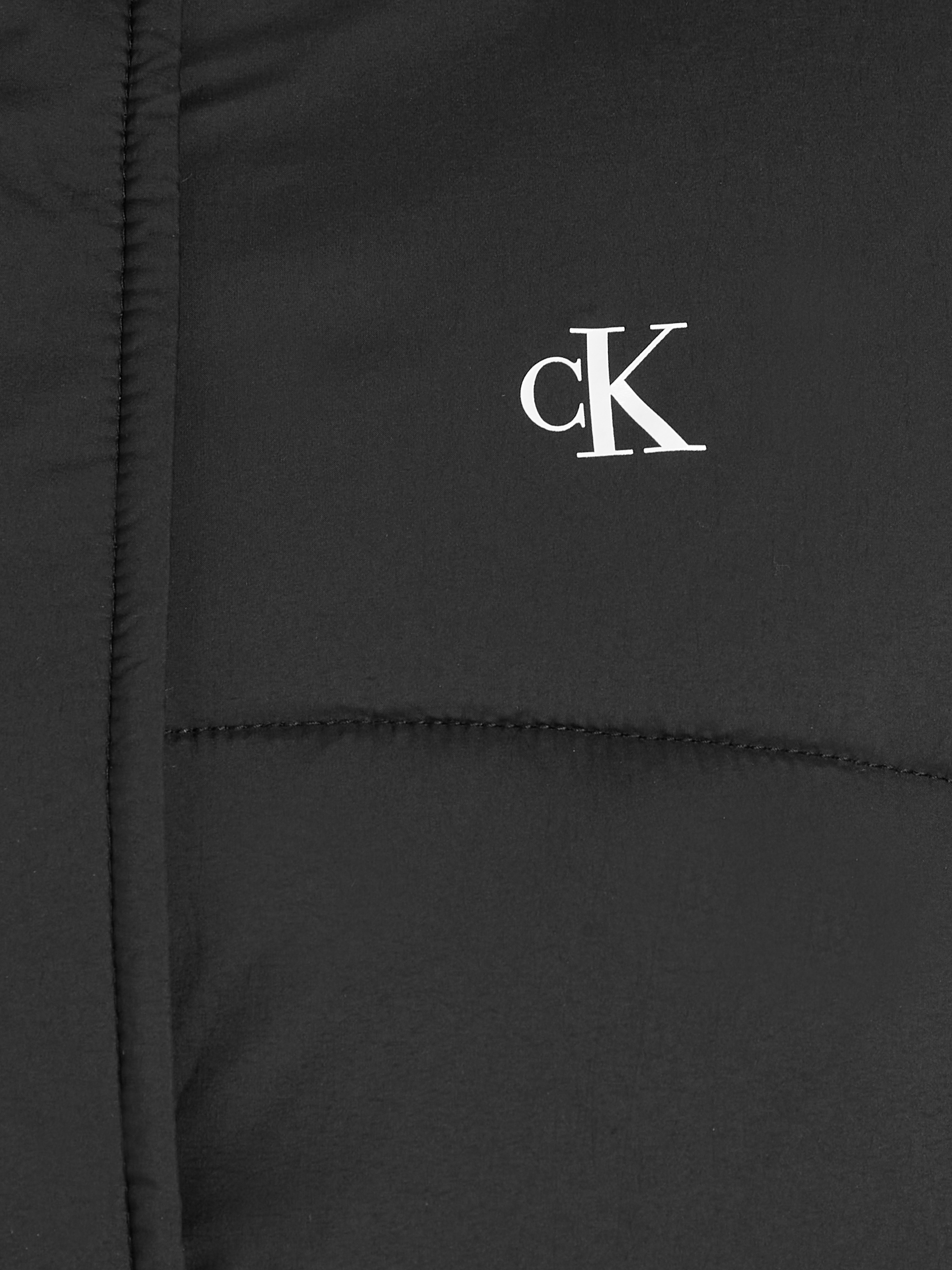 Calvin Klein Jeans Langjacke »LOGO BELT LONG PUFFER«, mit Kapuze, mit  Taillengürtel kaufen bei OTTO