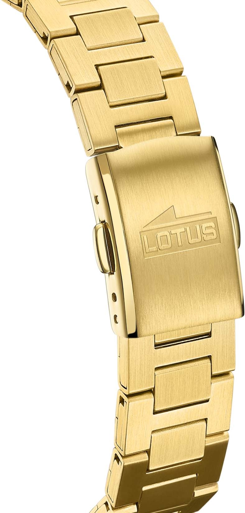 Lotus Quarzuhr, Armbanduhr, Damenuhr, Edelstahlarmband, bis 10 bar wasserdicht