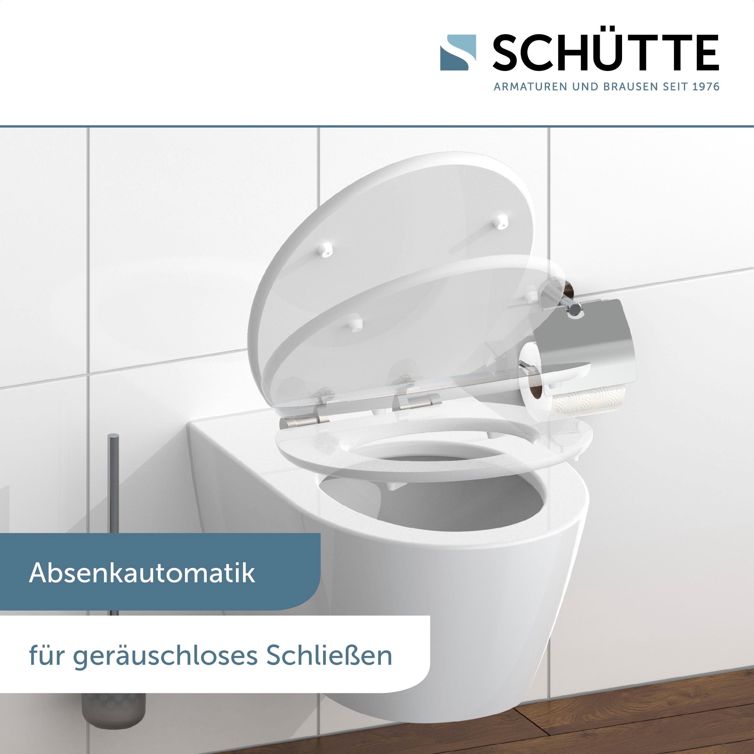 Schütte WC-Sitz »POLAR LIGHTS«, bruchsicher und kratzfest, Absenkautomatik, Standardmaß