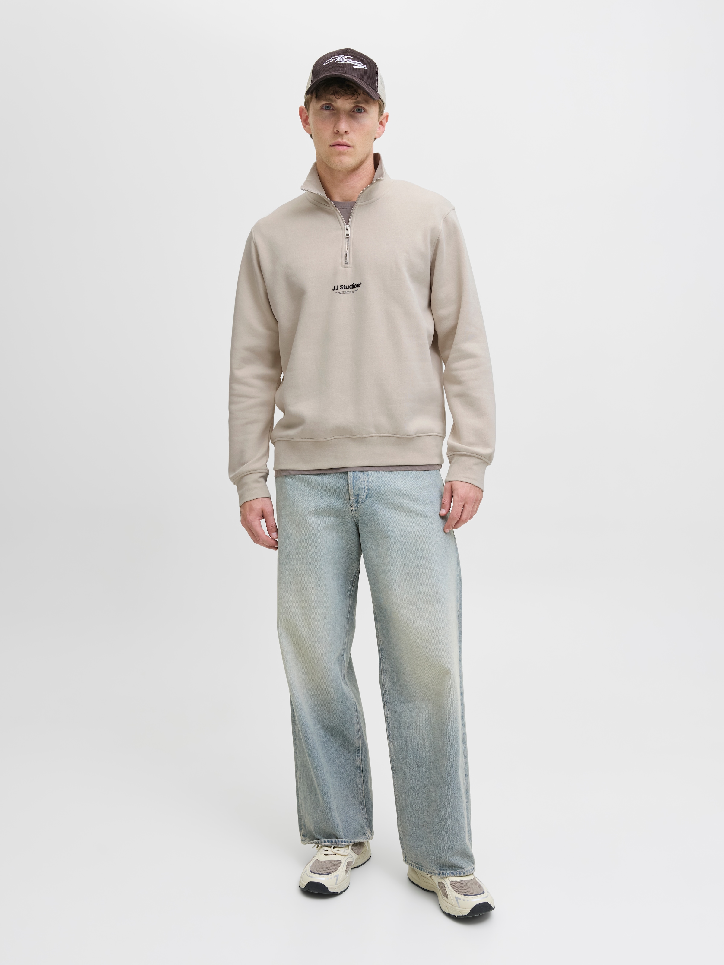 Jack & Jones Sweatshirt »JJESOHO SWEAT QUARTER ZIP HN NOOS«