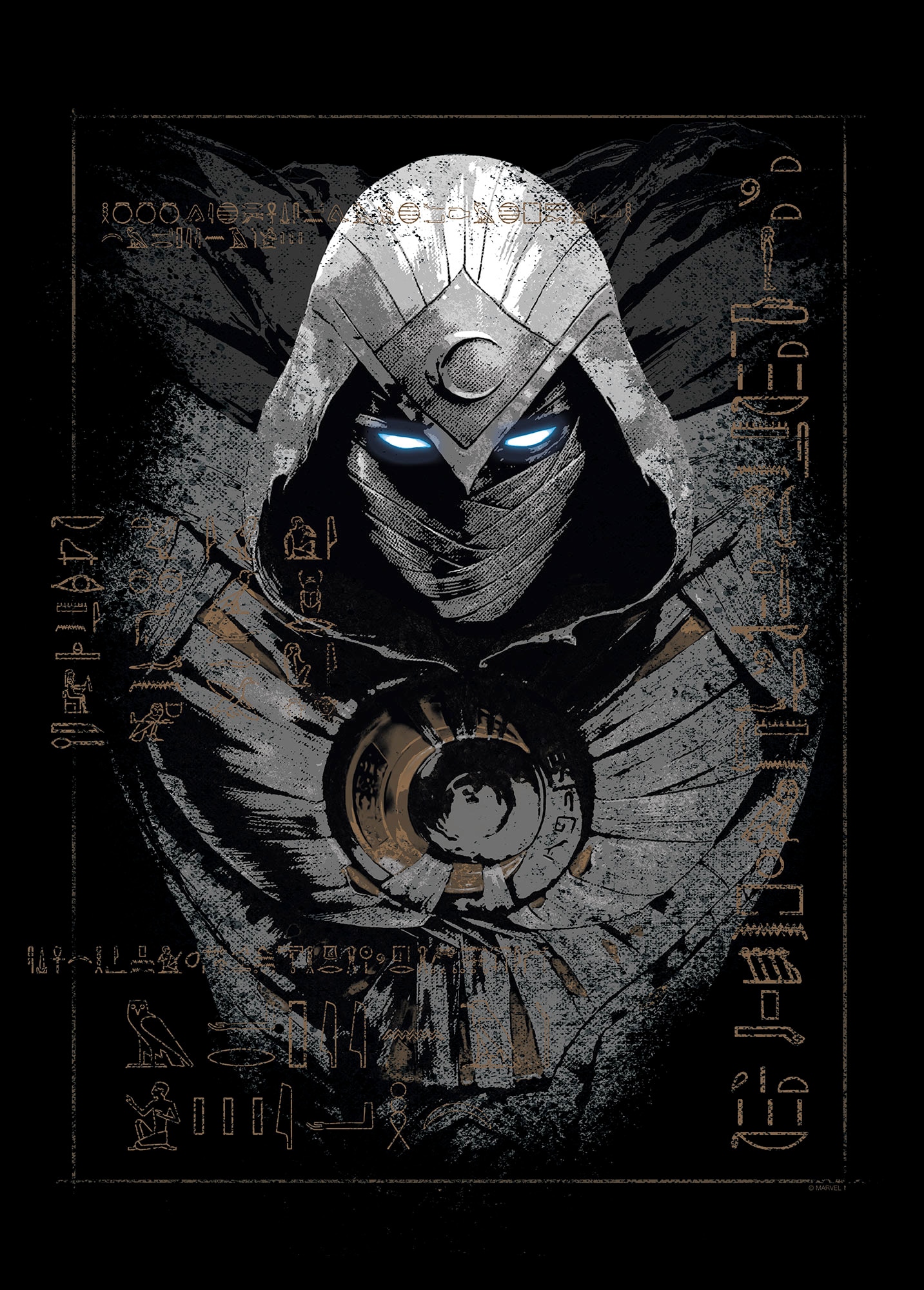 Komar Wandbild »Moon Knight Darkness Ahead«, Disney, (Set, 1 St.), 30 x 40 cm (Breite x Höhe) - Kinderzimmer, Dekoration