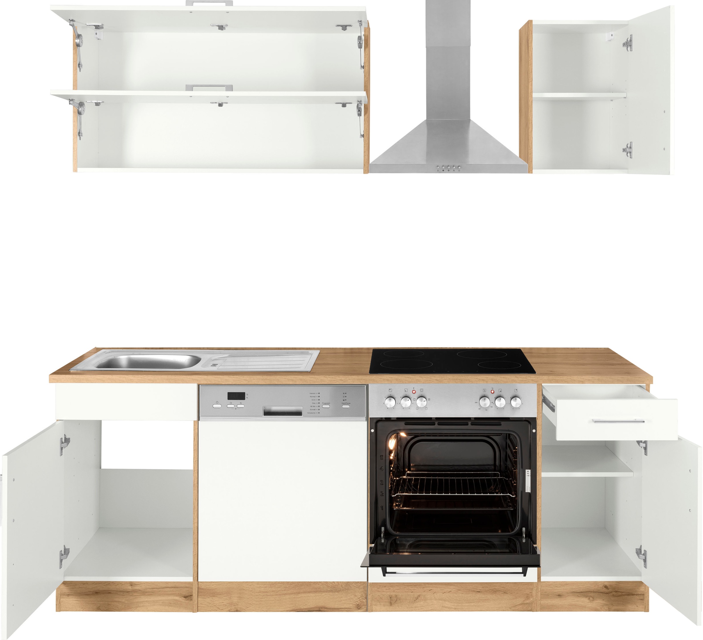 HELD MÖBEL Küchenzeile »Colmar«, ohne E-Geräte, Breite 210 cm