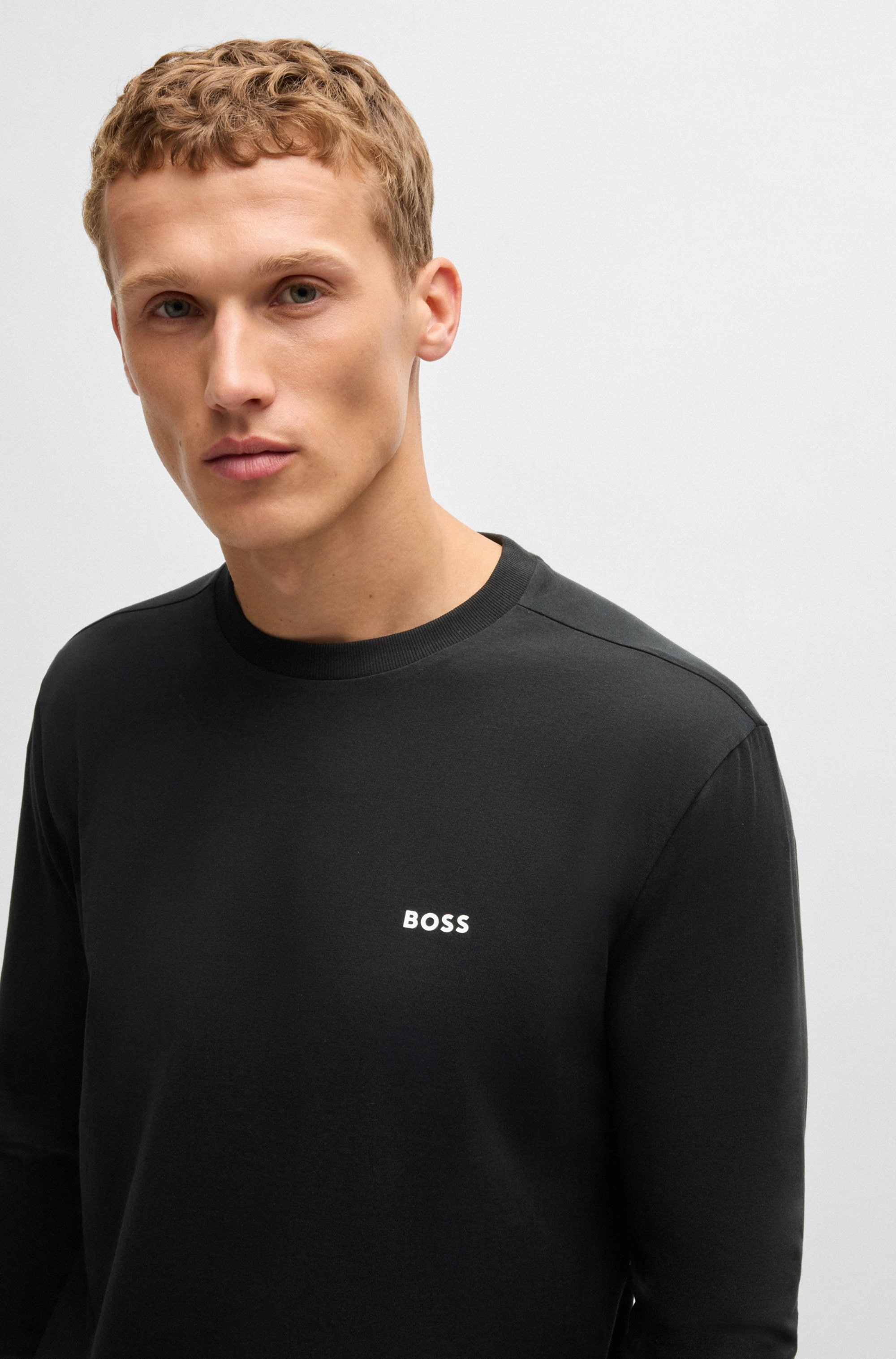 BOSS GREEN Langarmshirt »Tee Long« mit Rundhalsausschnitt