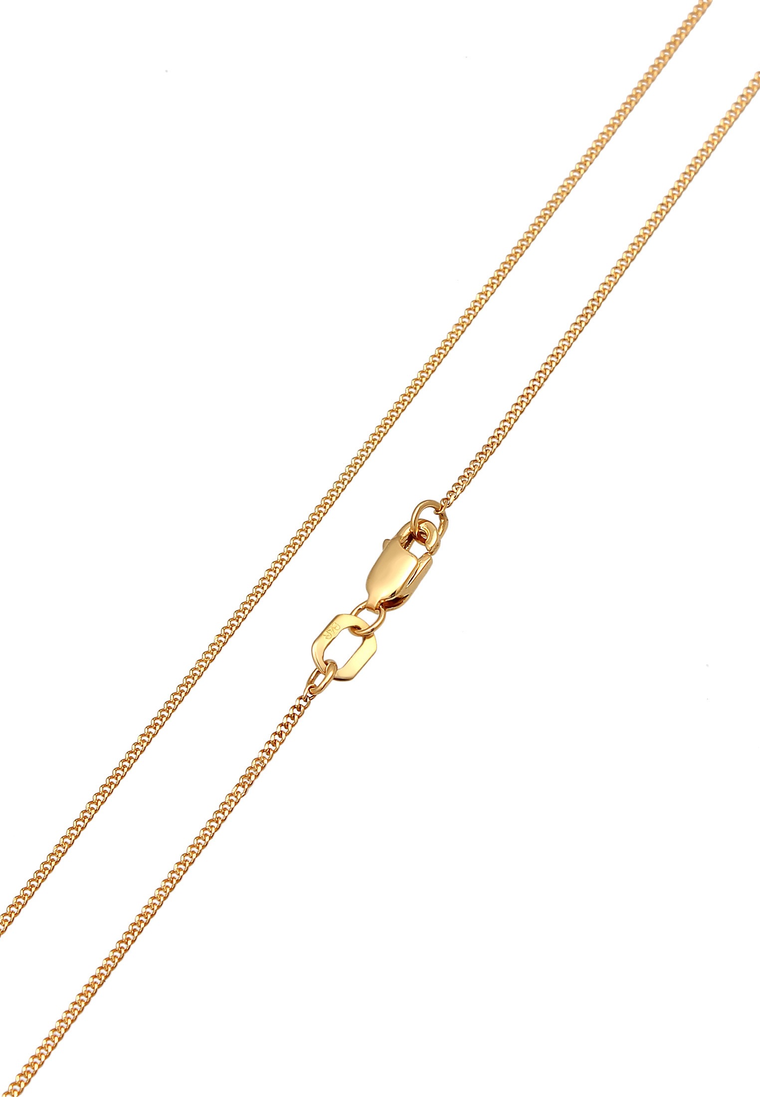 Elli Premium Kette mit Anhänger »Halskette Ginkgo Blatt Anhänger Natur 375er Gelbgold«