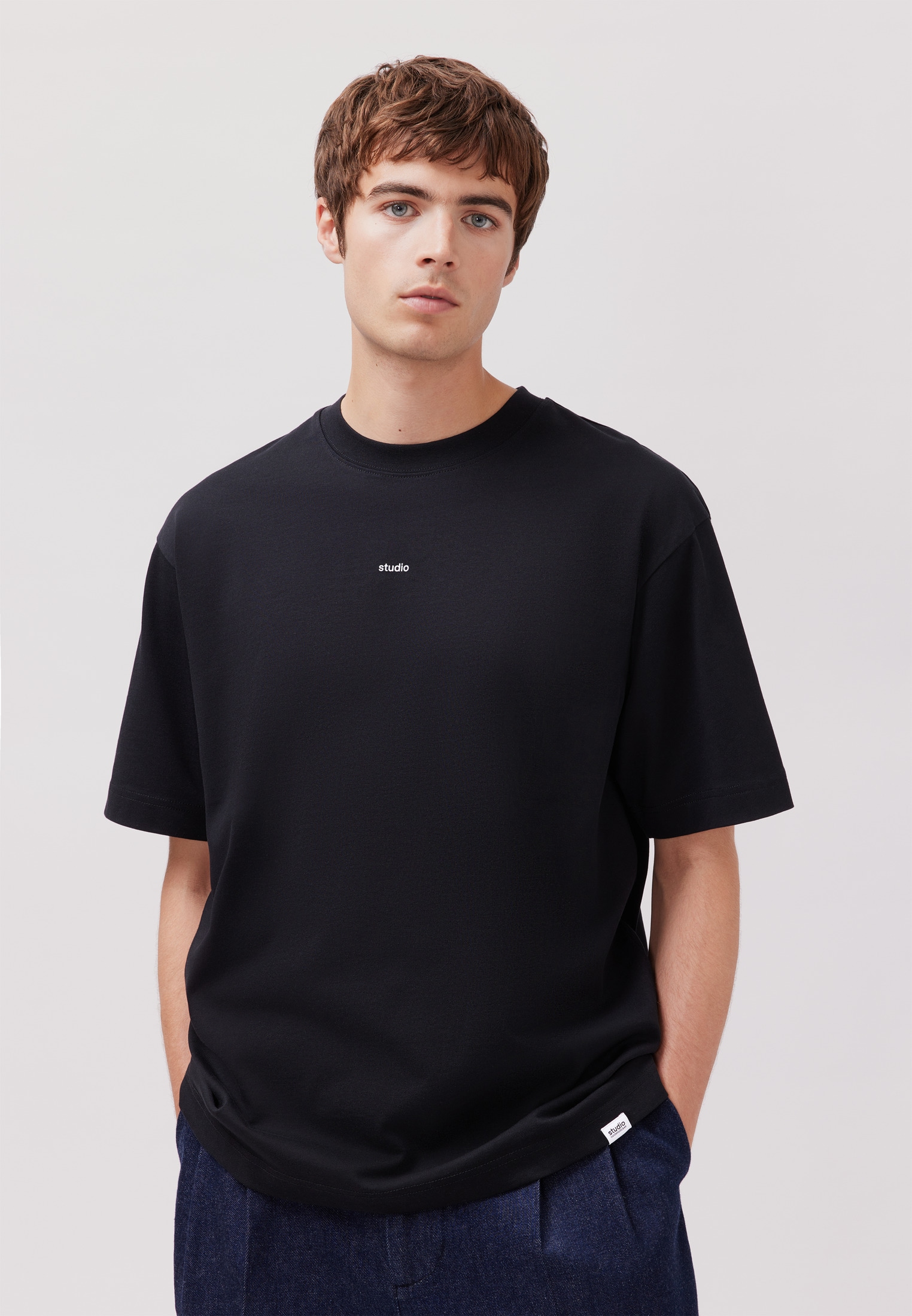 studio seidensticker T-Shirt »Studio«, 1/2 Rundhals Uni