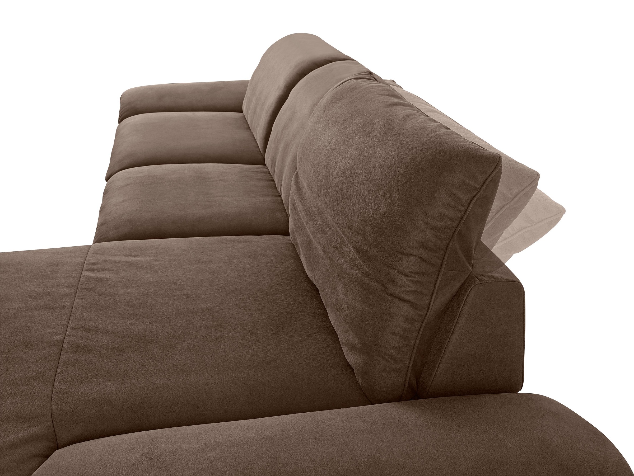 W.SCHILLIG Ecksofa »enjoy&MORE, Designsofa, bequem, elegant und zeitlos, L-Form«, Sitztiefenverstellung, Füße bronze pulverbeschichtet, Breite 340 cm