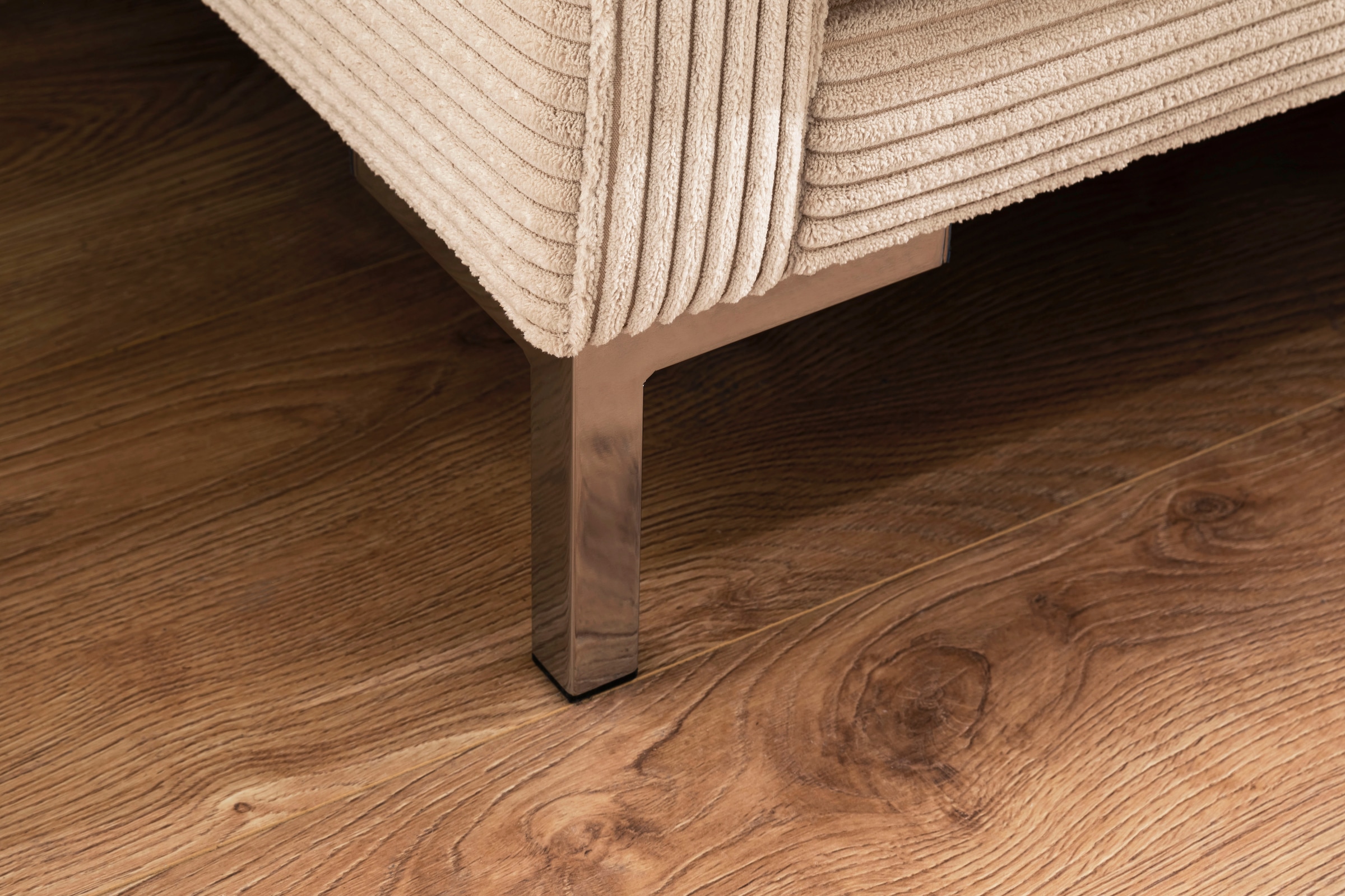 Trends by HG 2-Sitzer »Landau«, in Cord-Stoff mit Metallfuß