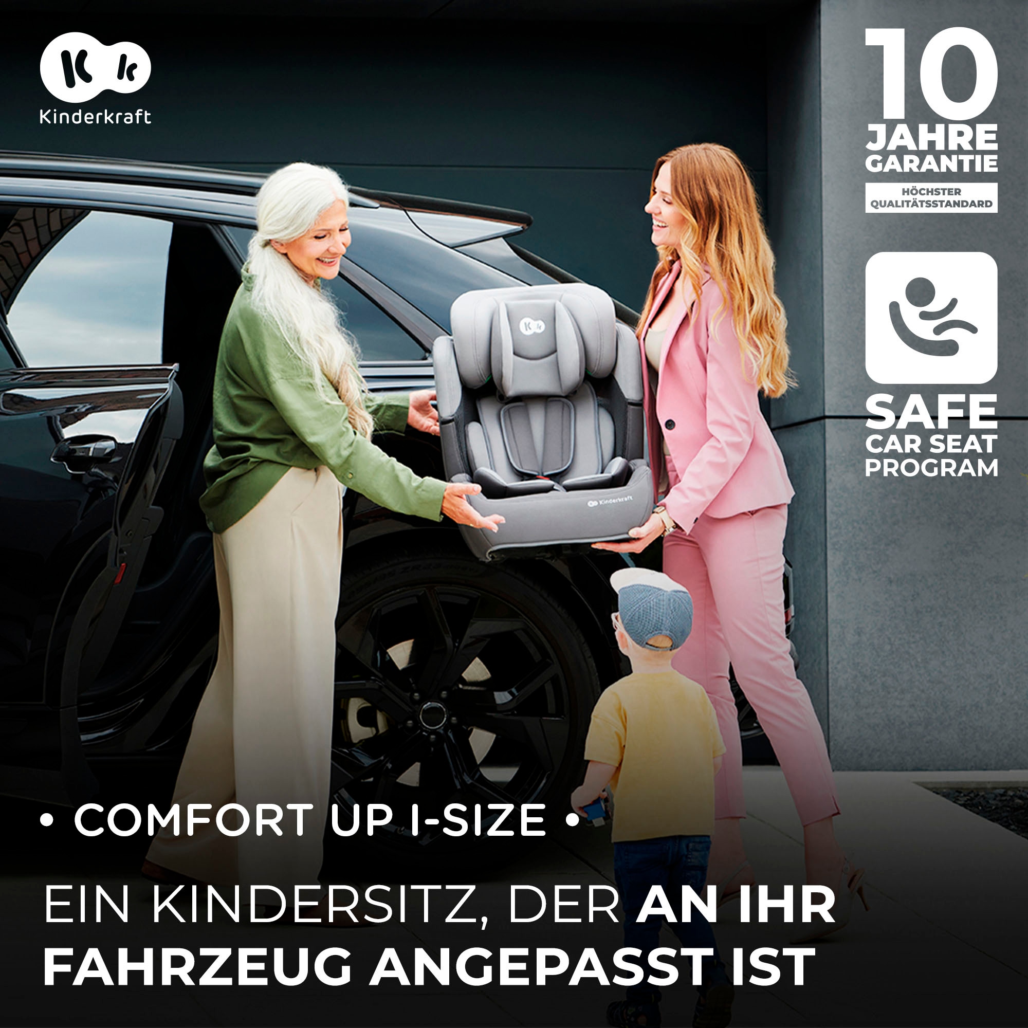 Kinderkraft Autokindersitz »COMFORT UP i-Size«, Klasse I / II / III (9-36 kg), mit herausnehmbarem modularen Einsatz