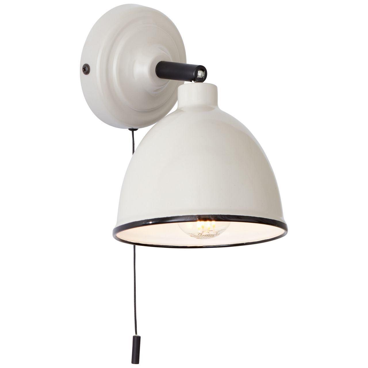 Brilliant Wandleuchte »Telio«, 1 flammig, Leuchtmittel E14 | ohne Leuchtmittel, Wandlampe mit Zugschalter