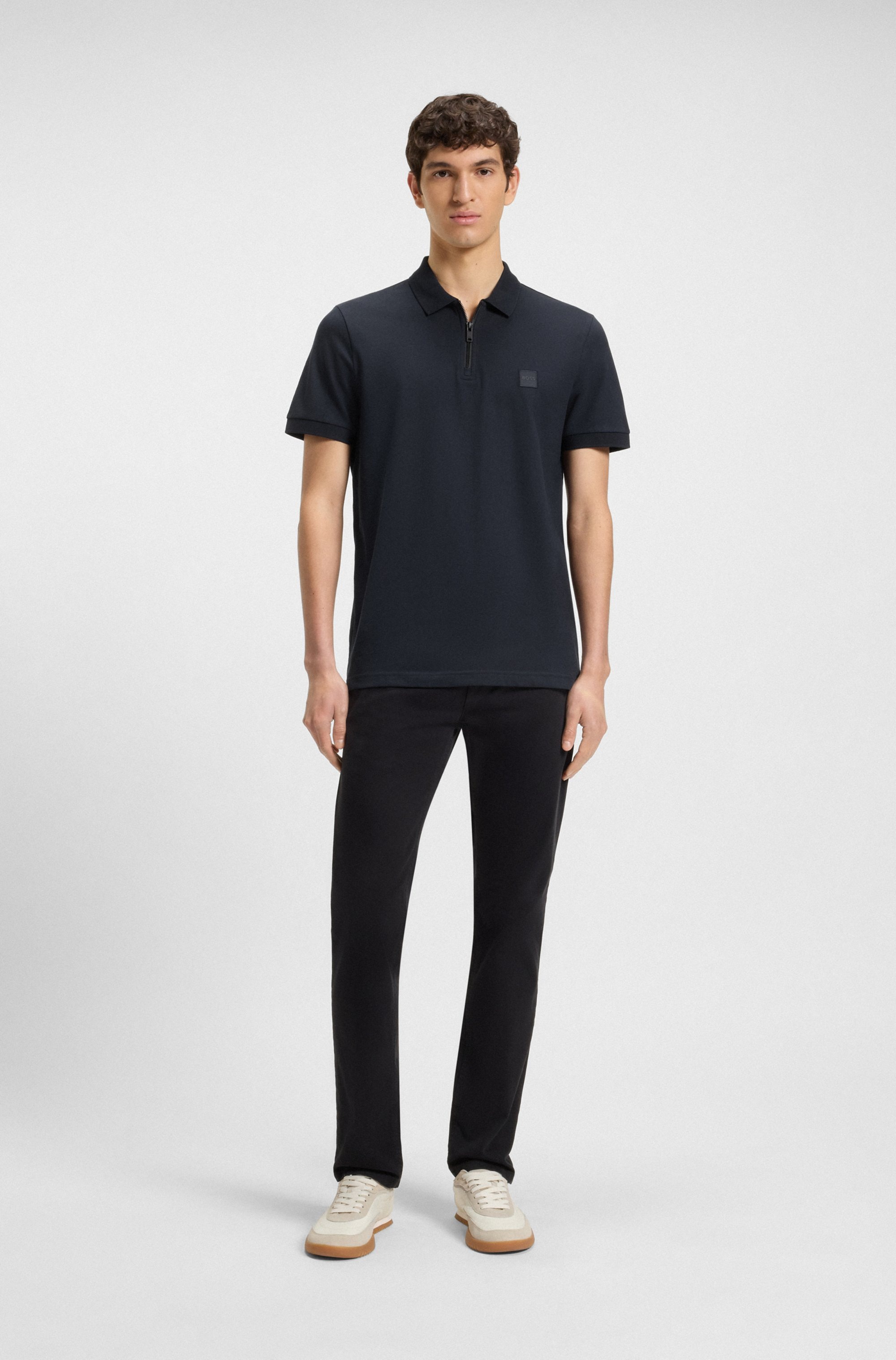 BOSS ORANGE Poloshirt »Passerzip 1025«, mit Polokragen