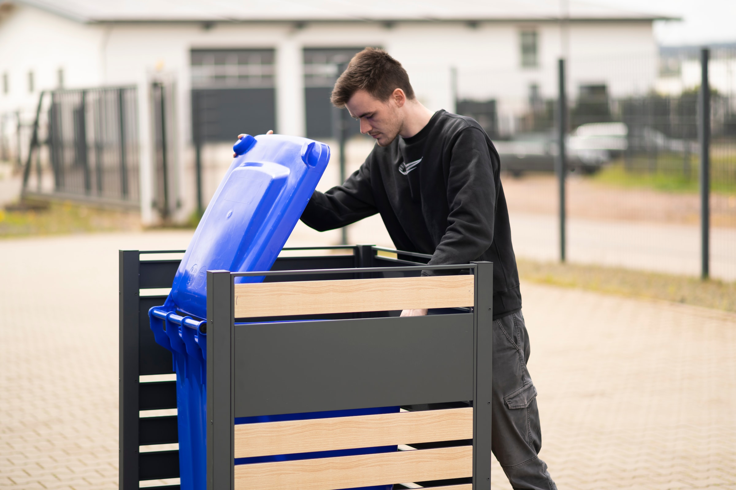 WESTMANN Mülltonnenbox »Planum«, Mülltonnenverkleidung & Sichtschutz