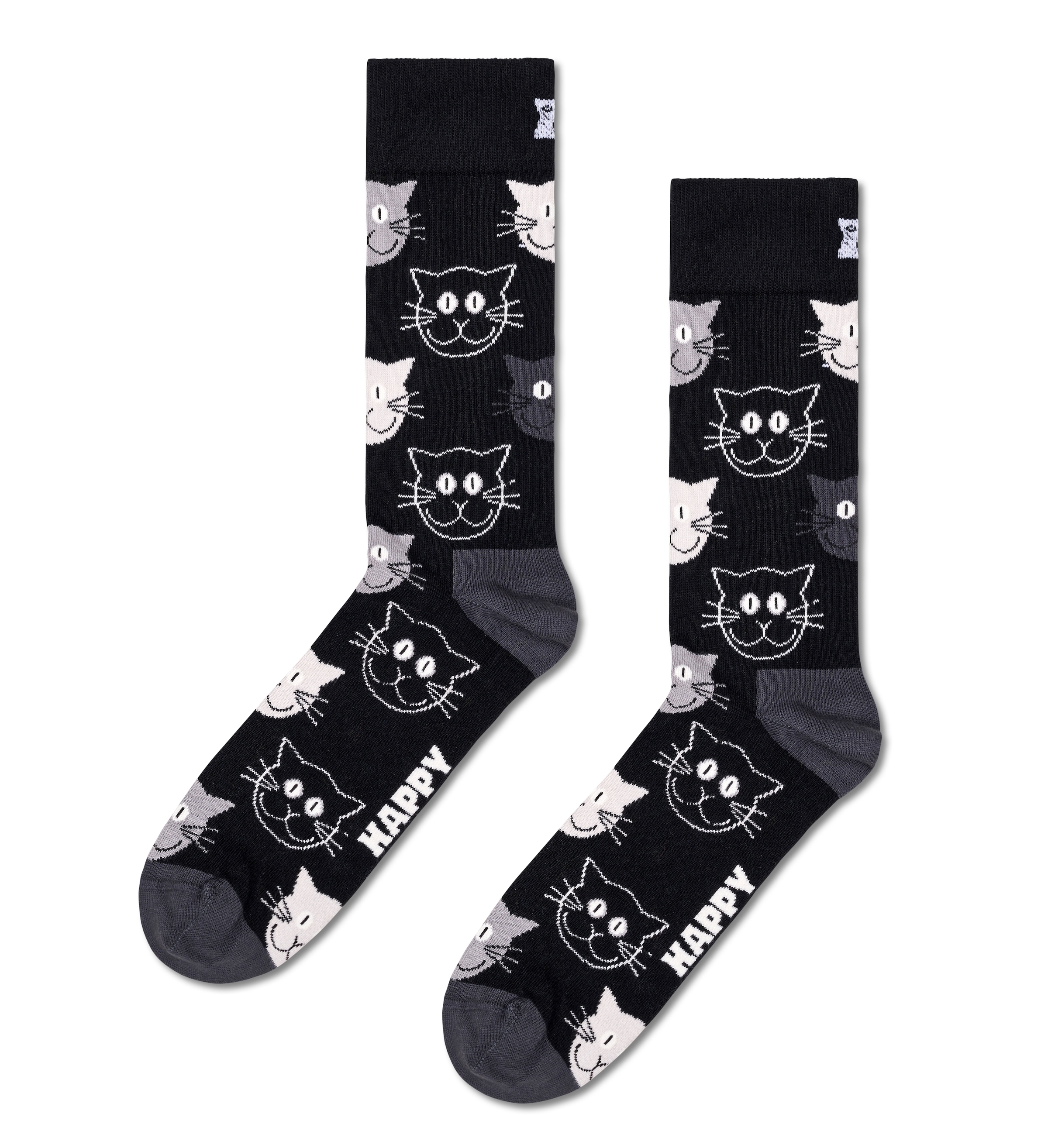 Happy Socks Socken »3-Pack Mixed Cat Socks Gift Set«, (Packung, 3 Paar), Katzen-Motive