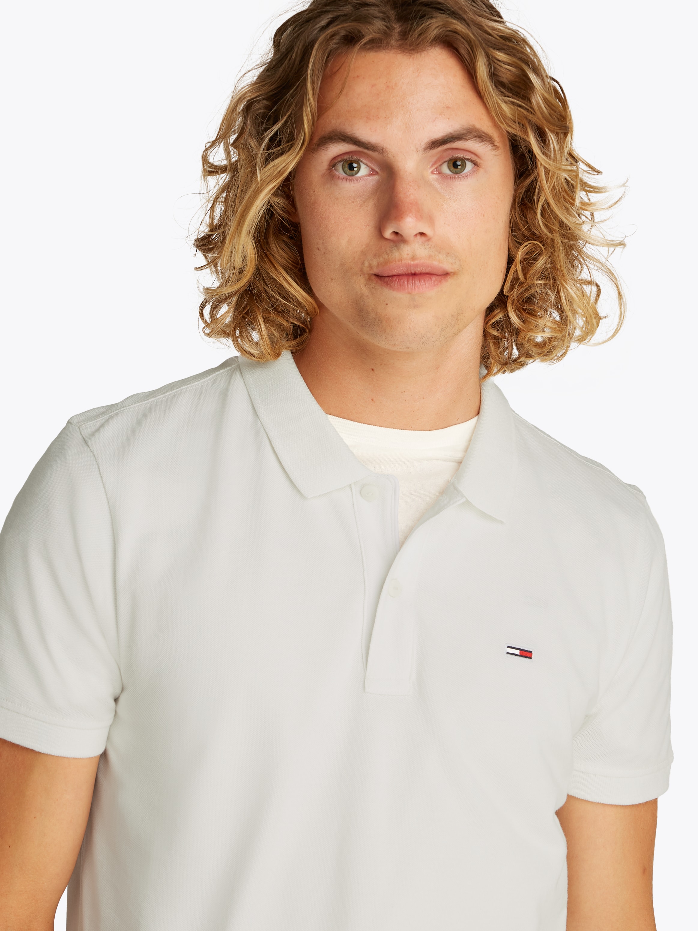 Tommy Jeans Poloshirt »TJM SLIM PLACKET POLO EXT«
