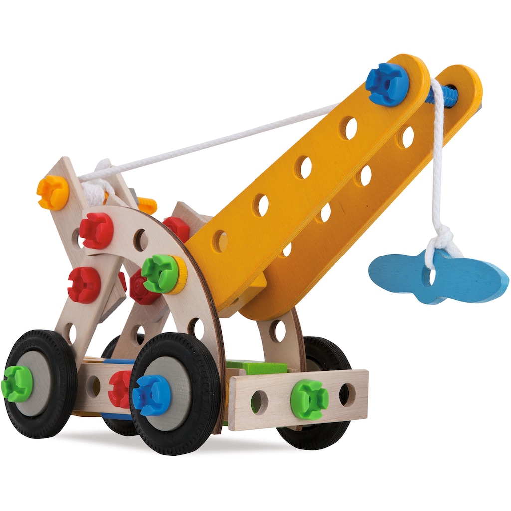 Eichhorn Konstruktionsspielsteine »Constructor Kranwagen, 70tlg.«, (70 St.)