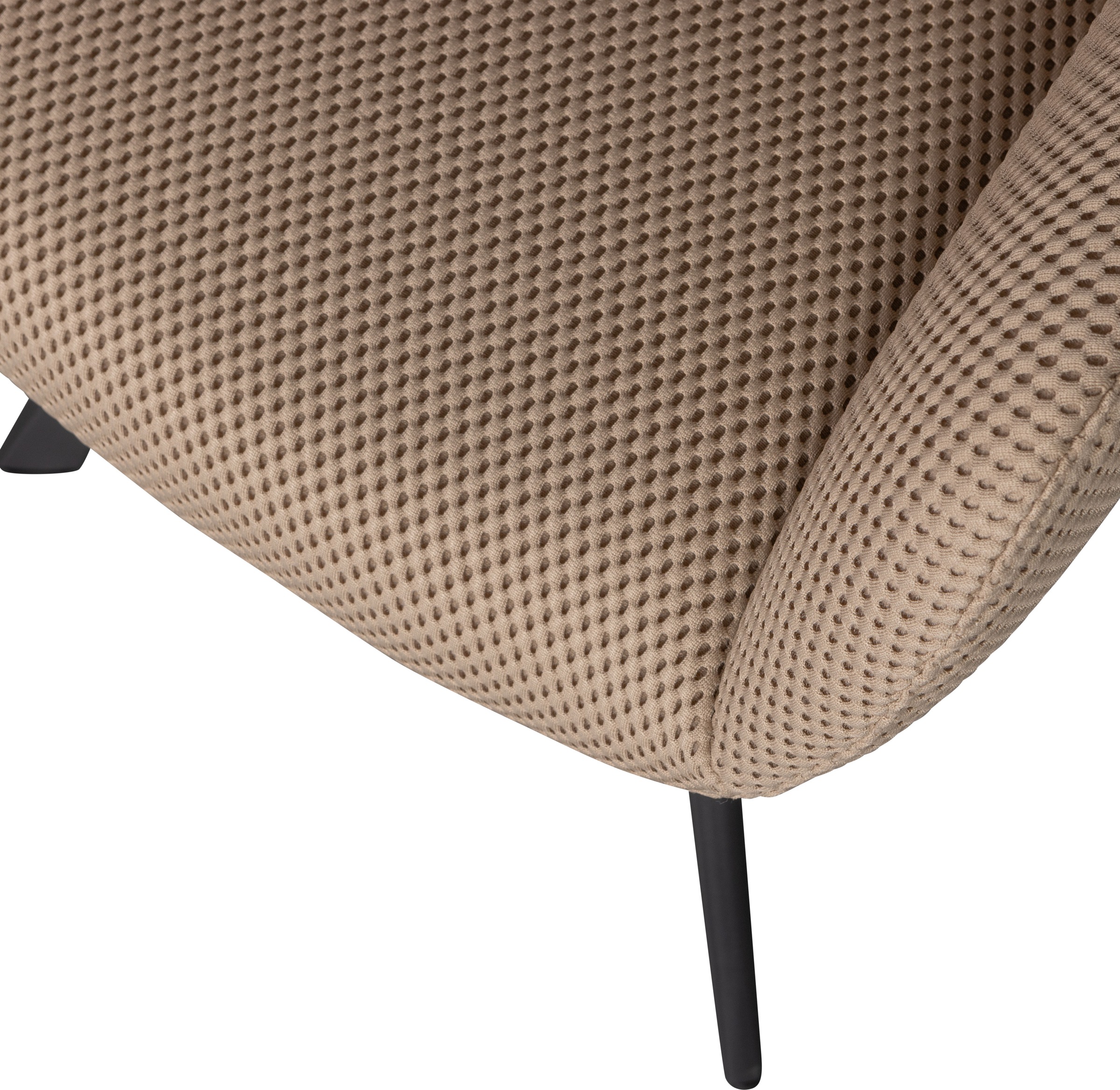 WOOOD Esszimmerstuhl »Juno«, Gestell aus Metall, gepolstert mit weichem Mesh-Stoff, H 79 cm