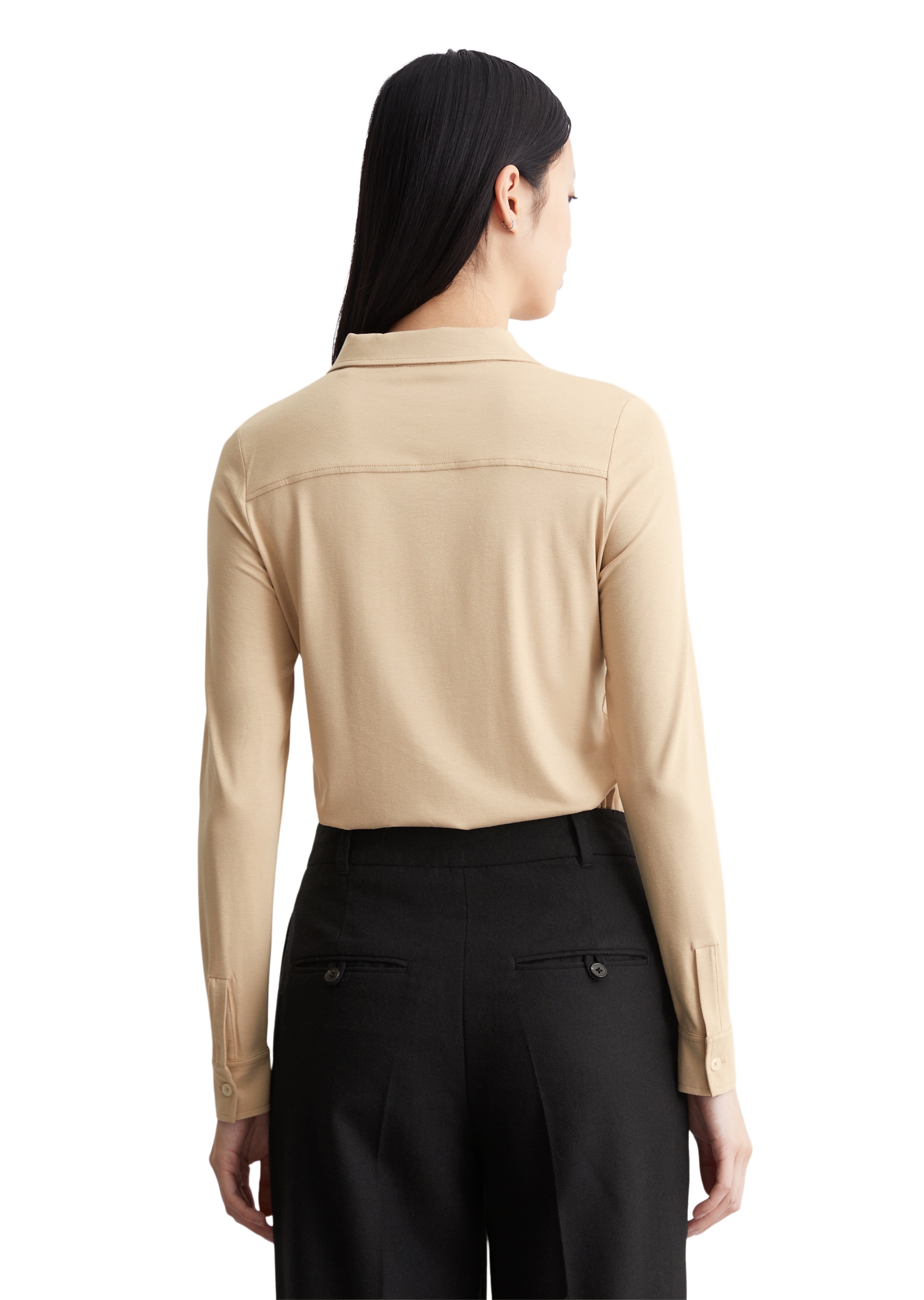 Marc O'Polo Blusenshirt, im hüftlangen Schnitt