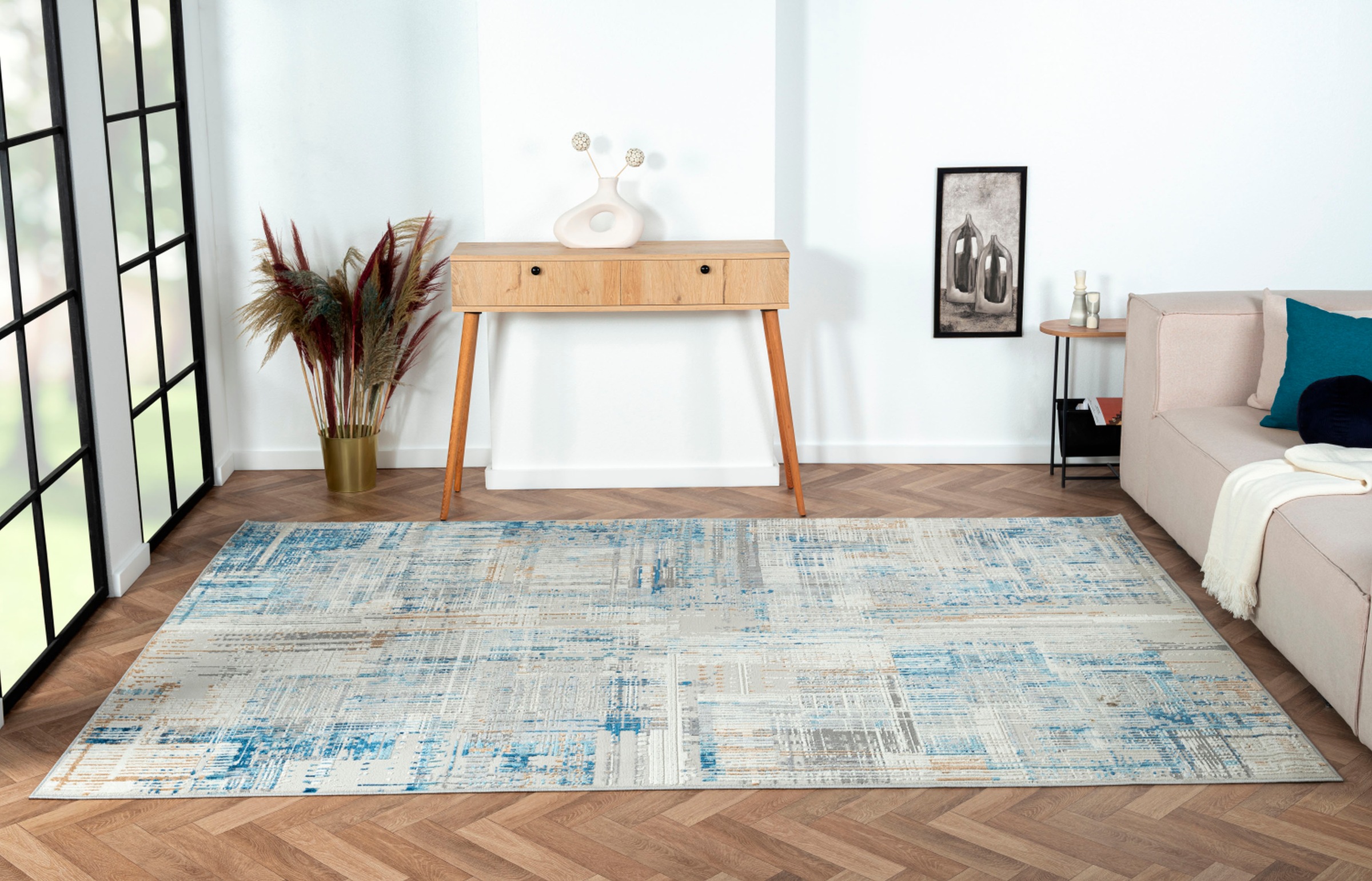 Myflair Möbel & Accessoires Teppich »My Stripes, LAGERRÄUMUNG!«, rechteckig, 8 mm Höhe, Kurzflor, Retro-Design, besonders weich durch Microfaser