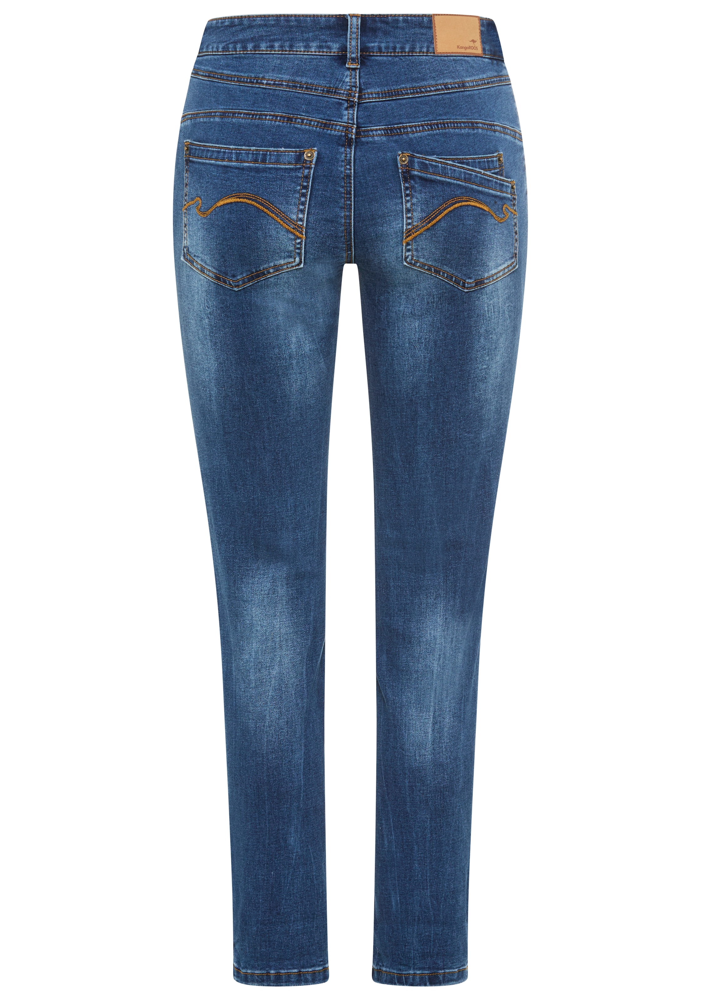 KangaROOS Relax-fit-Jeans »RELAX-FIT HIGH WAIST« knöchelfreie Schnittform,  krempelbare Beinabschlüsse