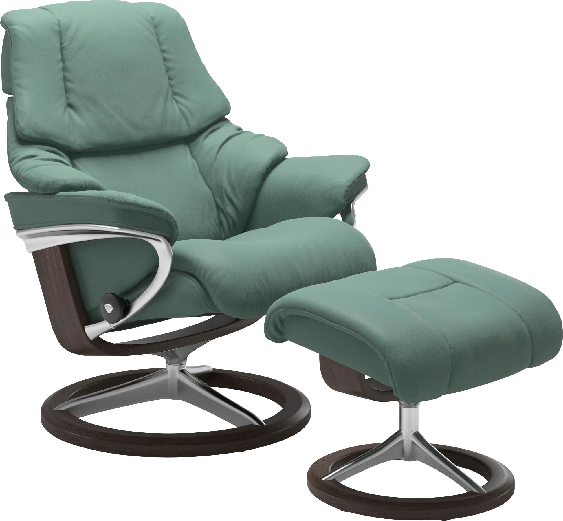 Stressless® Relaxsessel »Reno«, mit Hocker, mit Signature Base, Größe S, M & L, Gestell Wenge
