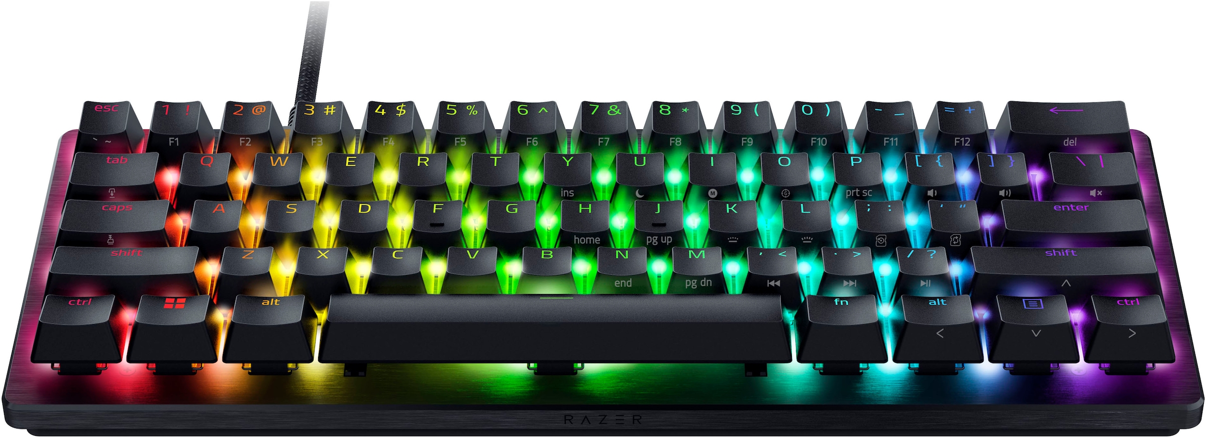 RAZER Gaming-Tastatur »Huntsman V3 Pro Mini DE Layout«, (Funktionstasten-Makrotasten-Profil-Speicher-USB-Anschluss)