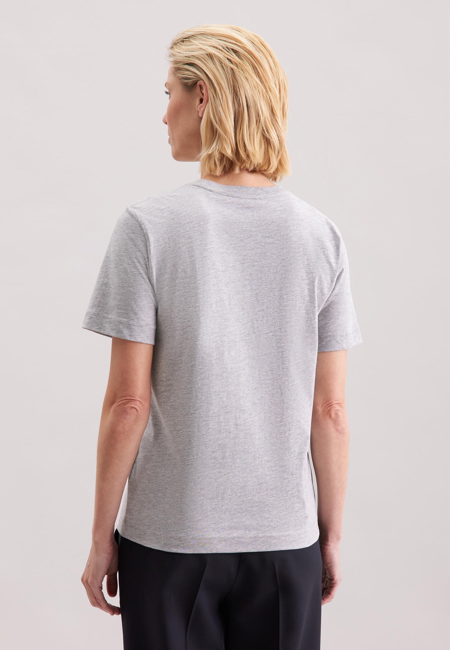 seidensticker T-Shirt »Schwarze Rose«, 1/2 Rundhals Uni