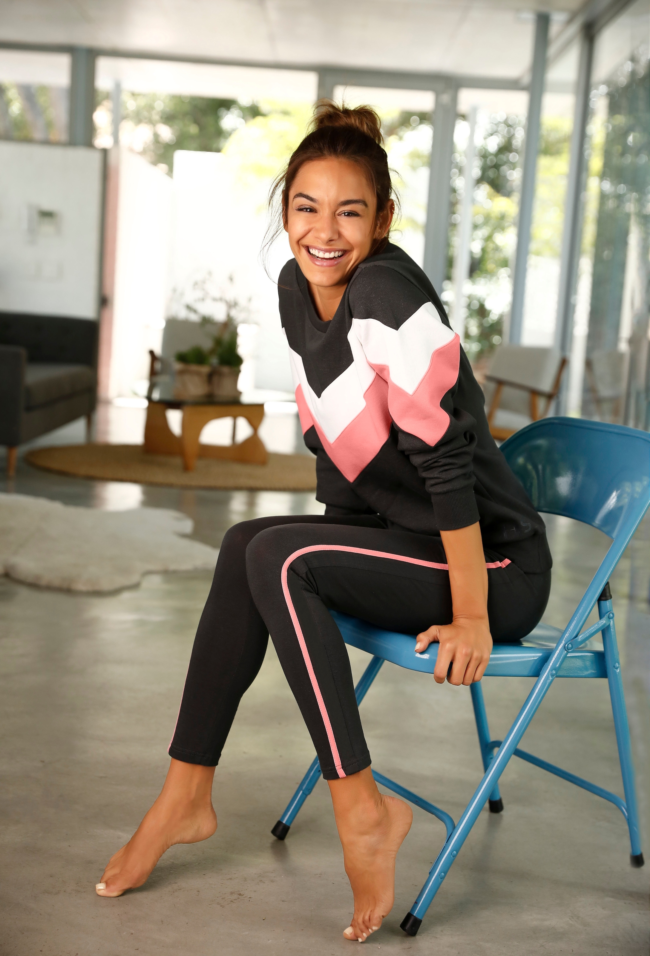 H.I.S Sweatshirt , im Coloblock-Design, Loungewear
