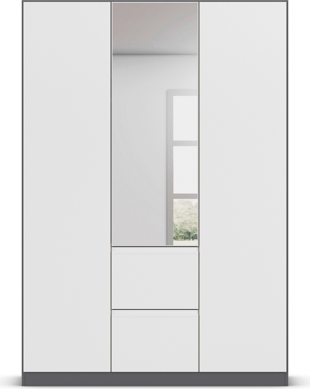 rauch Drehtürenschrank »Kleiderschrank Schrank Garderobe Wäscheschrank BRISTOL in 2 Breiten«, grifflose Front mit Push-to-Open Funktion in 2 Breiten MADE IN GERMANY