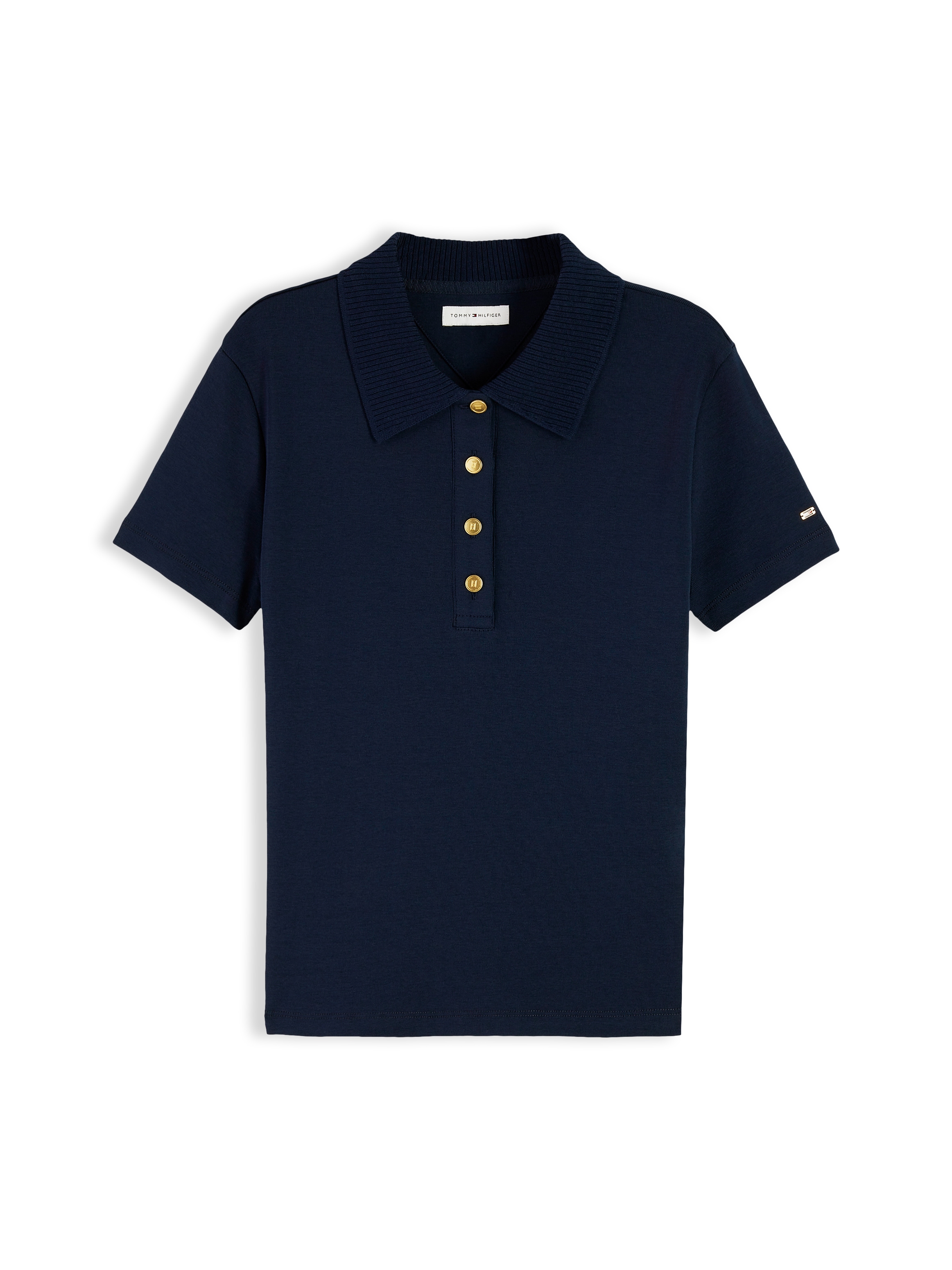 Tommy Hilfiger Poloshirt »GOLD BUTTON REG S/S POLO« Baumwolle