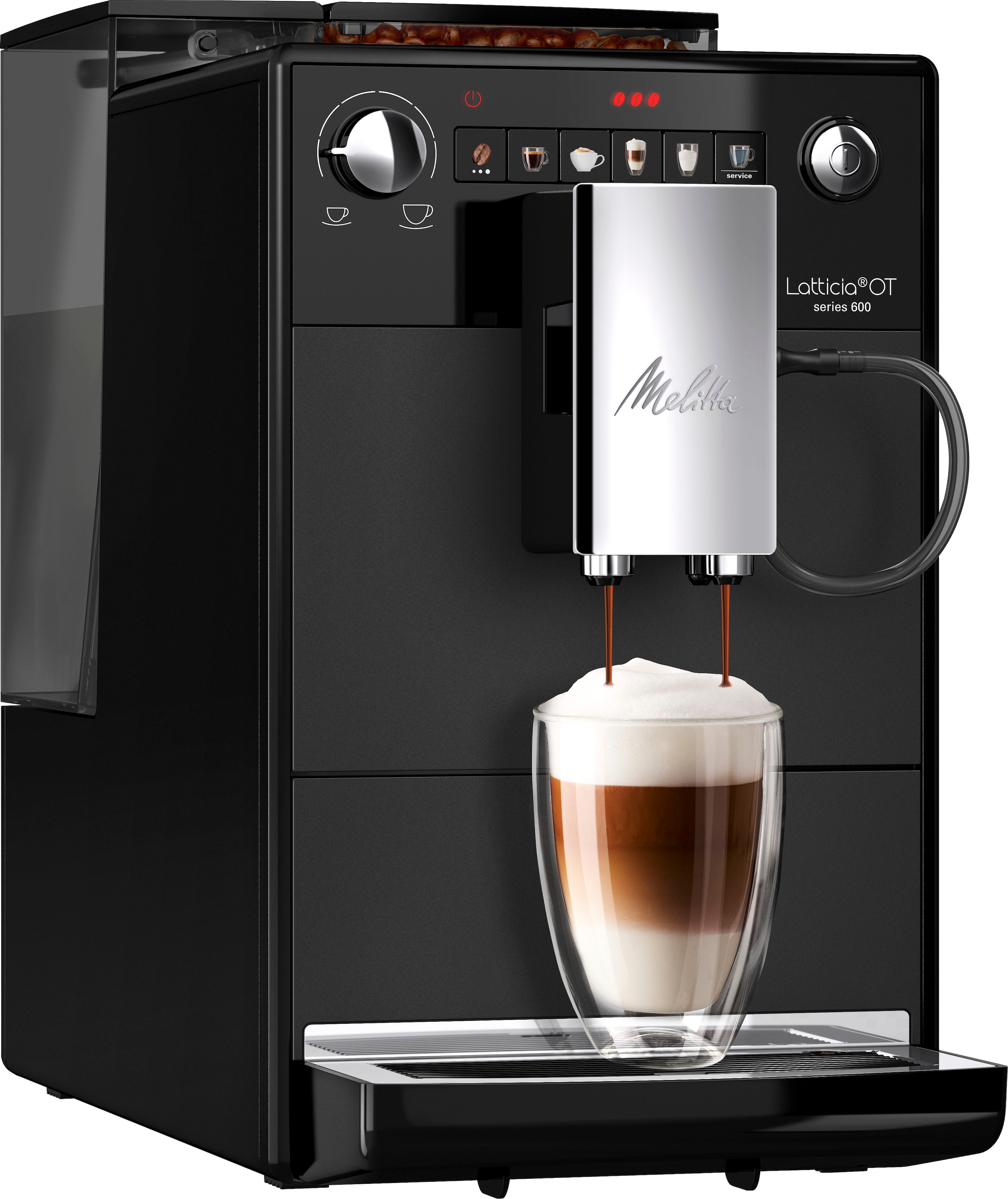 Kaffeevollautomat »Latticia® One Touch F300-100, schwarz«, kompakt, aber XL Wassertank...