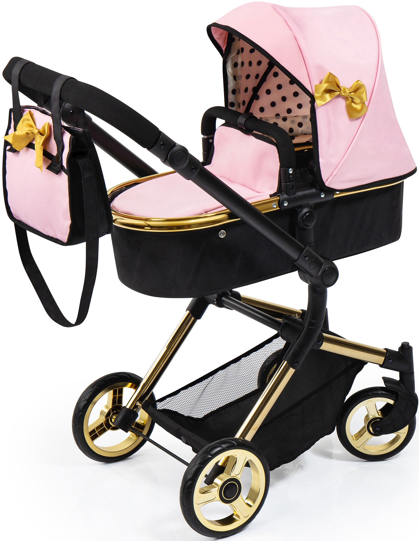 Bayer Kombi-Puppenwagen »Vario, gold«, mit Wickeltasche