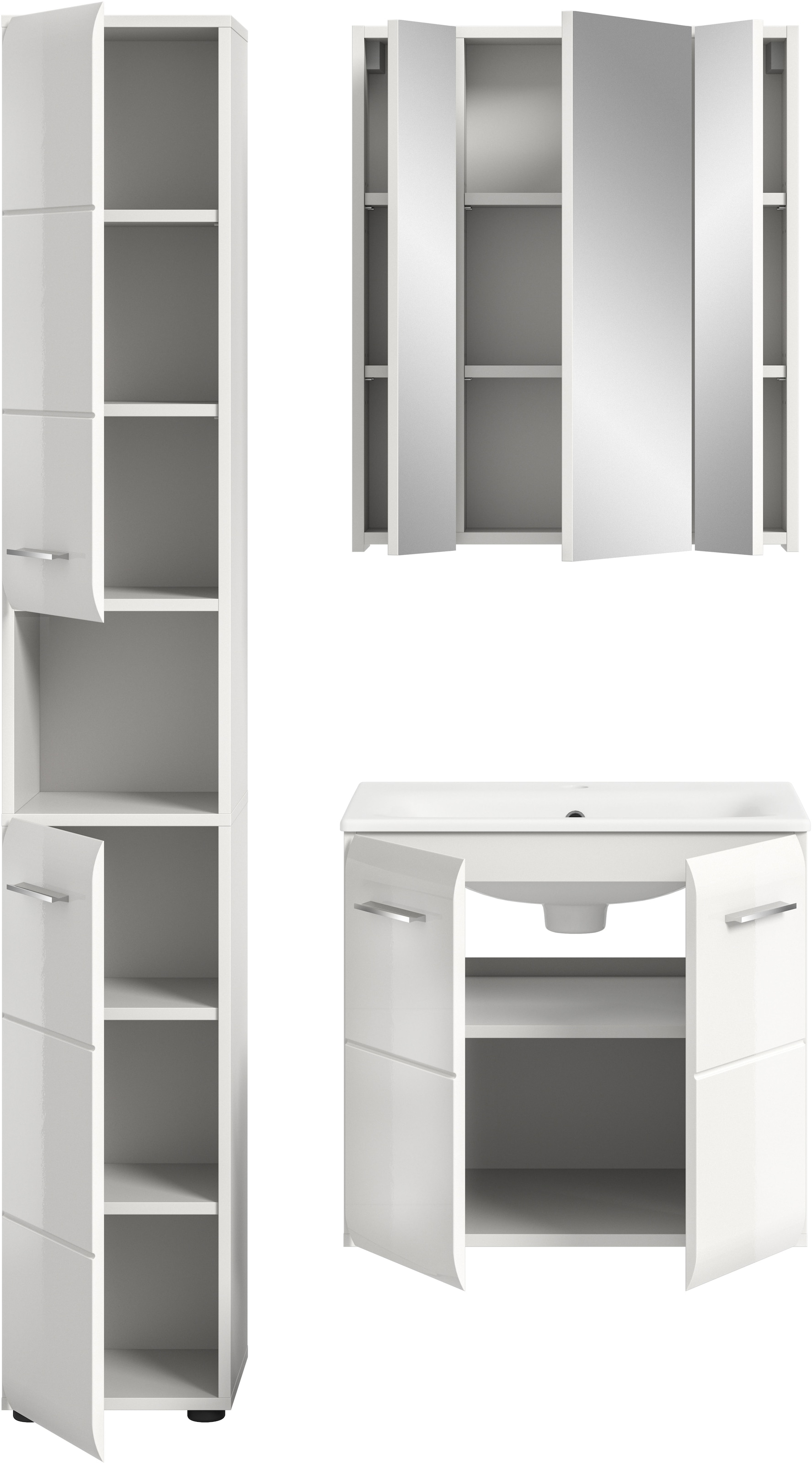 welltime Badezimmer-Set Set, 4 Stk. tlg.