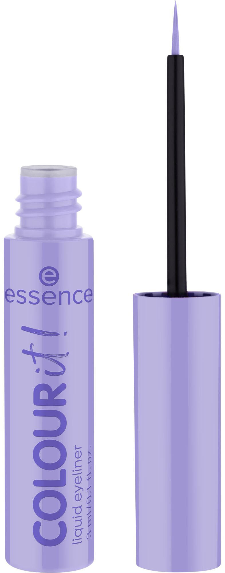Essence Eyeliner »COLOUR it! liquid eyeliner«, (Set, 3 tlg.), Präzise Pinselspitze für müheloses Zeichnen definierter Linien.