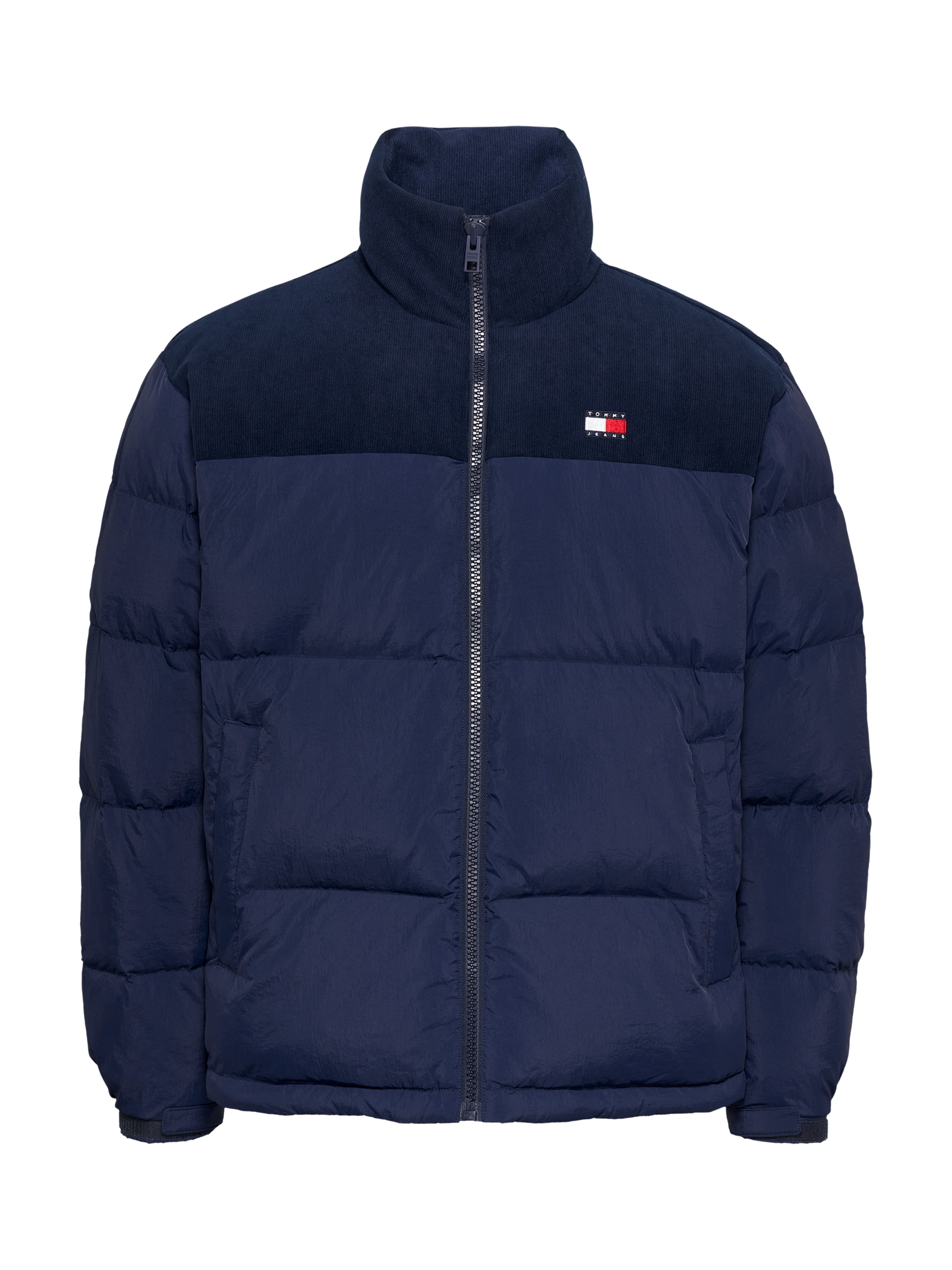 Tommy Jeans Steppjacke »TJM CORD MIX ALASKA PUFFER«, mit Cord-Einsätze auf Brust und Schultern