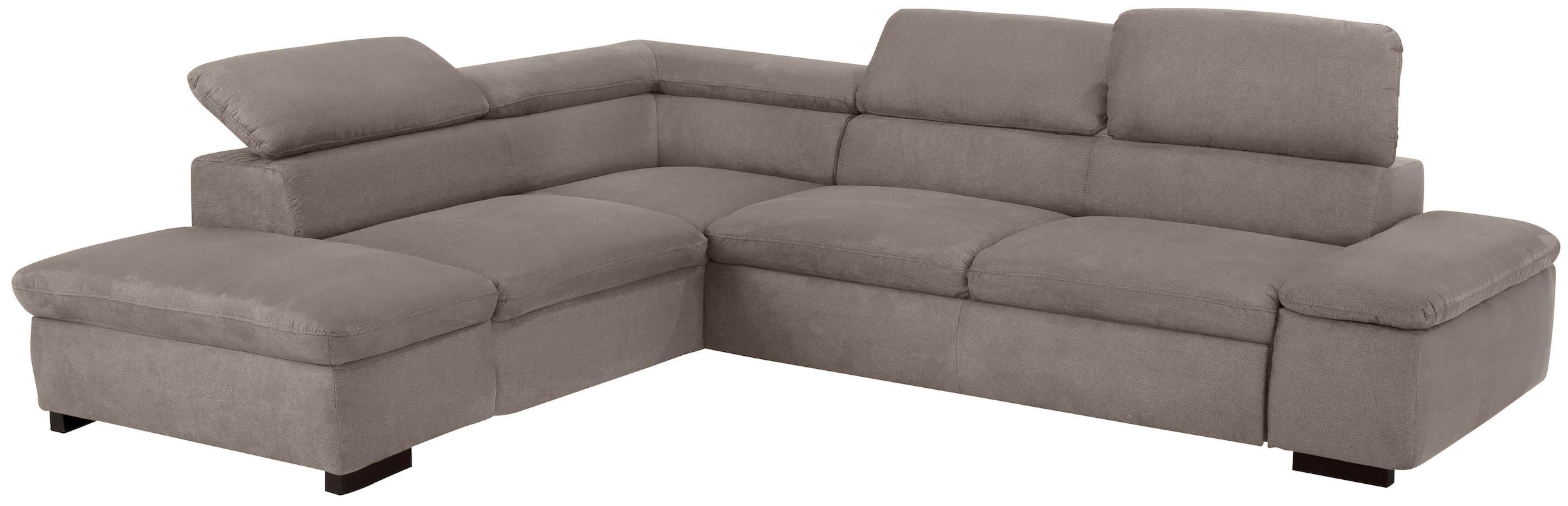 Home affaire Ecksofa »Alberto L-Form«, mit Kopfteilverstellung, wahlweise mit Bettfunktion