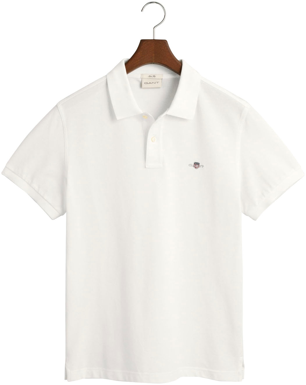 Gant Poloshirt »SLIM ORIGINAL PIQUE SS RUGGER«, mit Logostickerei auf der Brust