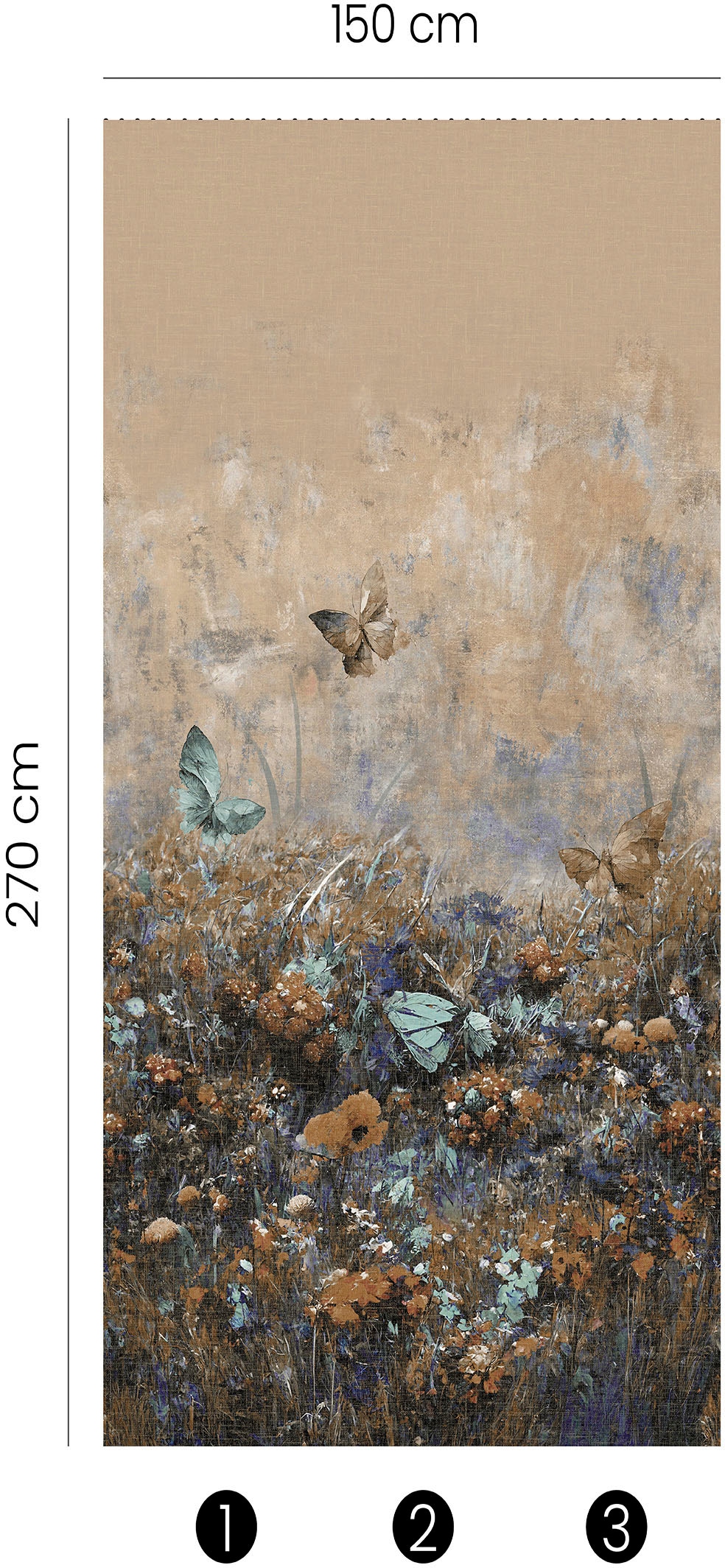 Fashion for walls Fototapete »Magic Meadow«, floral, Phthalate frei