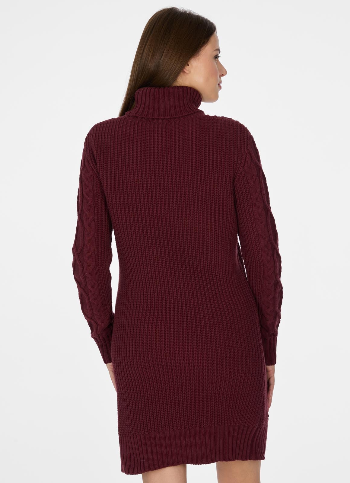 Ragwear Strickkleid »ODREI« mit Rollkragen und tollem Zopfstrickmuster