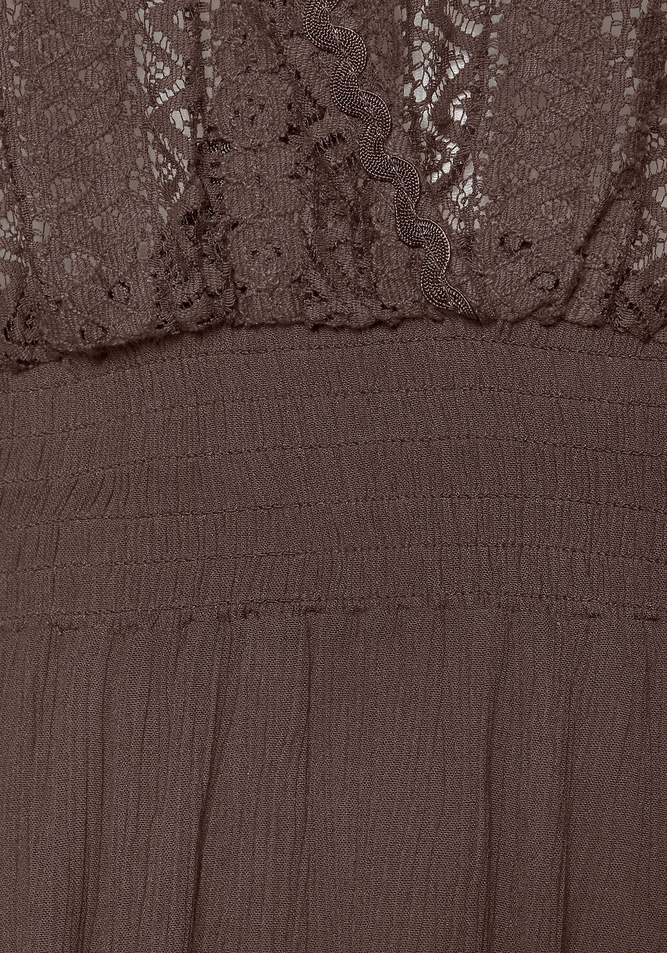 LASCANA Tunikakleid mit weiten Ärmeln, aus Spitze, Blusenkleid, Strandmode