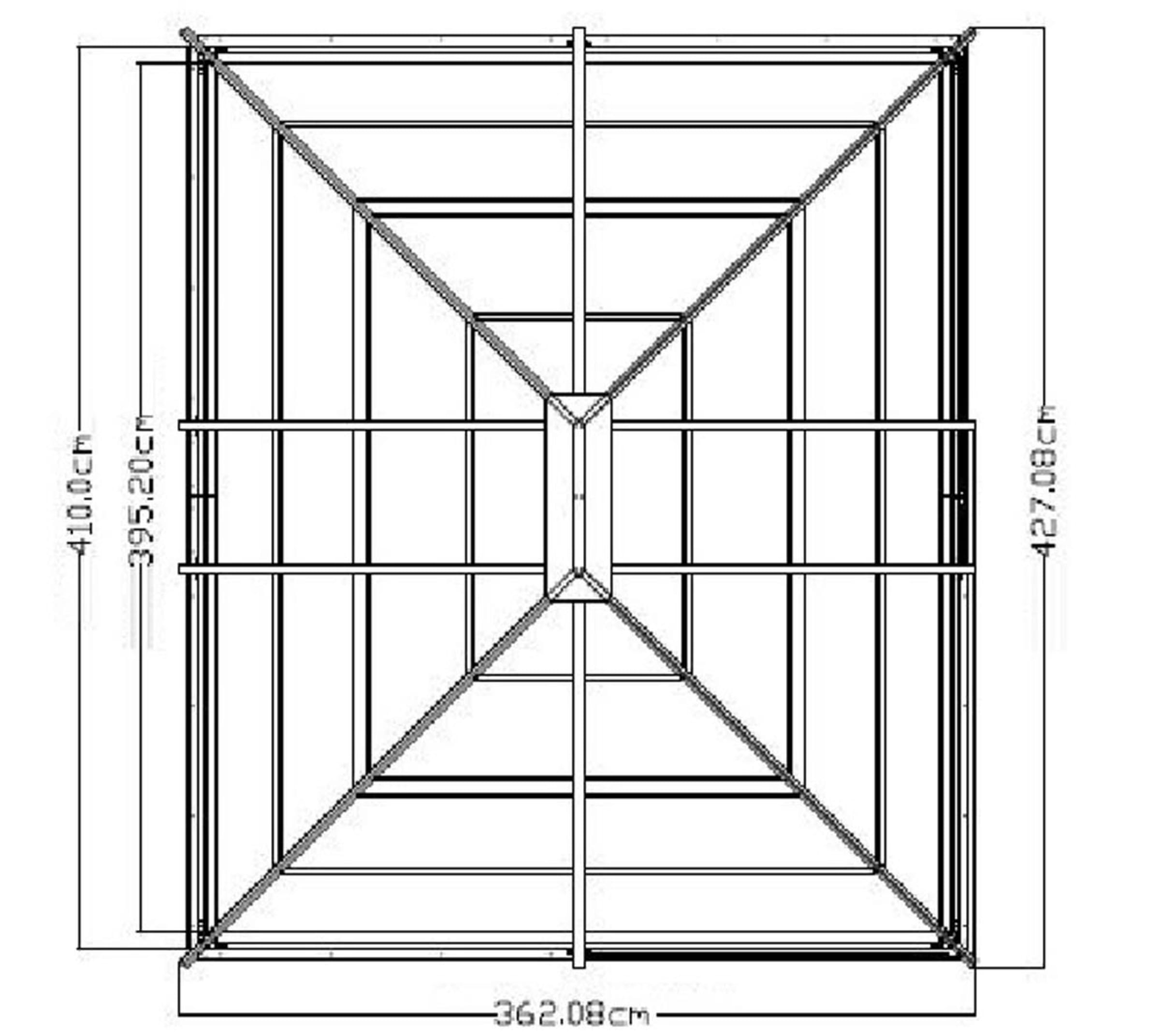 Sojag Pavillon »Striano«, (Set), BxT: 427x362 cm