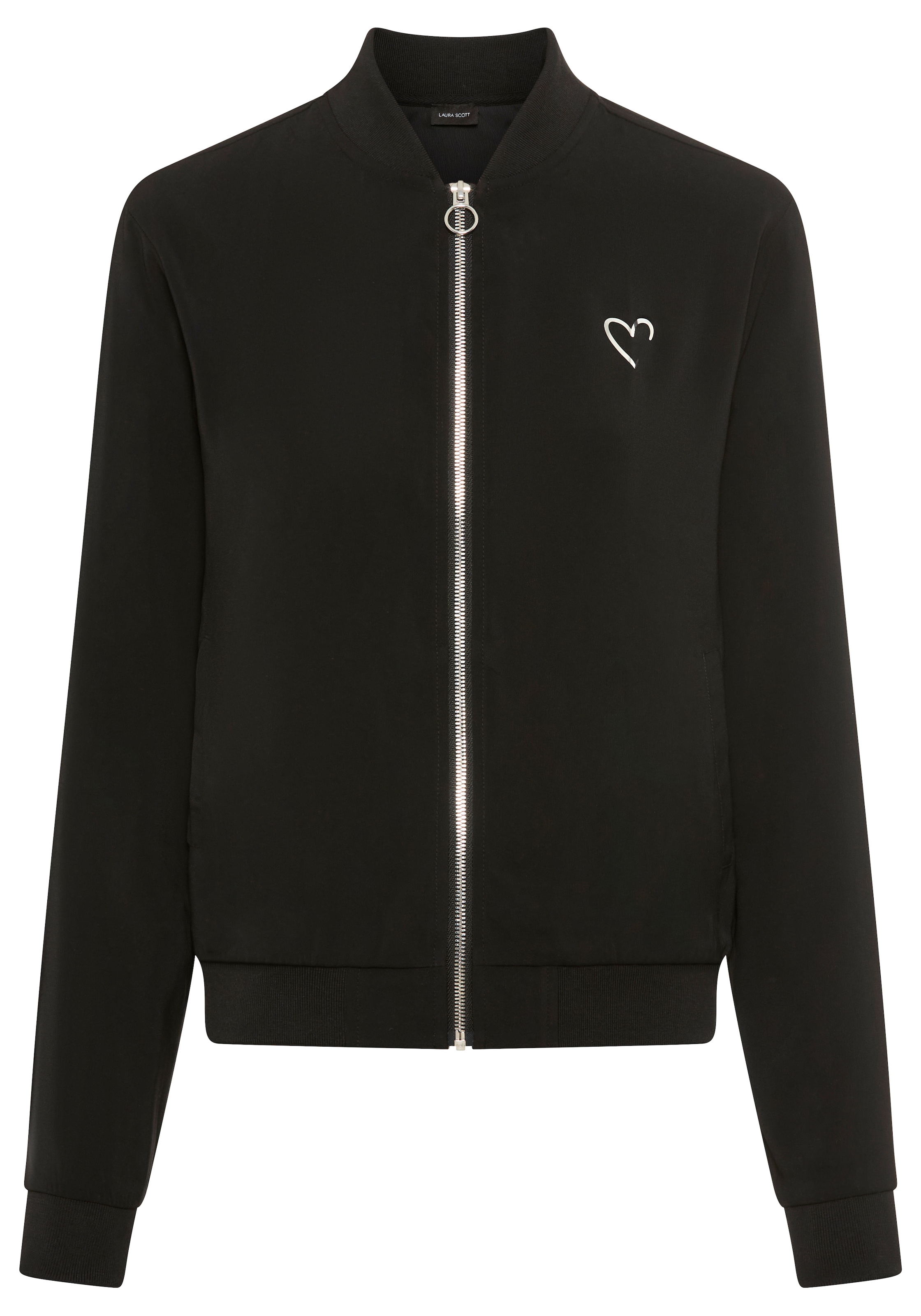 Laura Scott Blouson mit Herz Druck-Applikationen, leichte Übergangsjacken