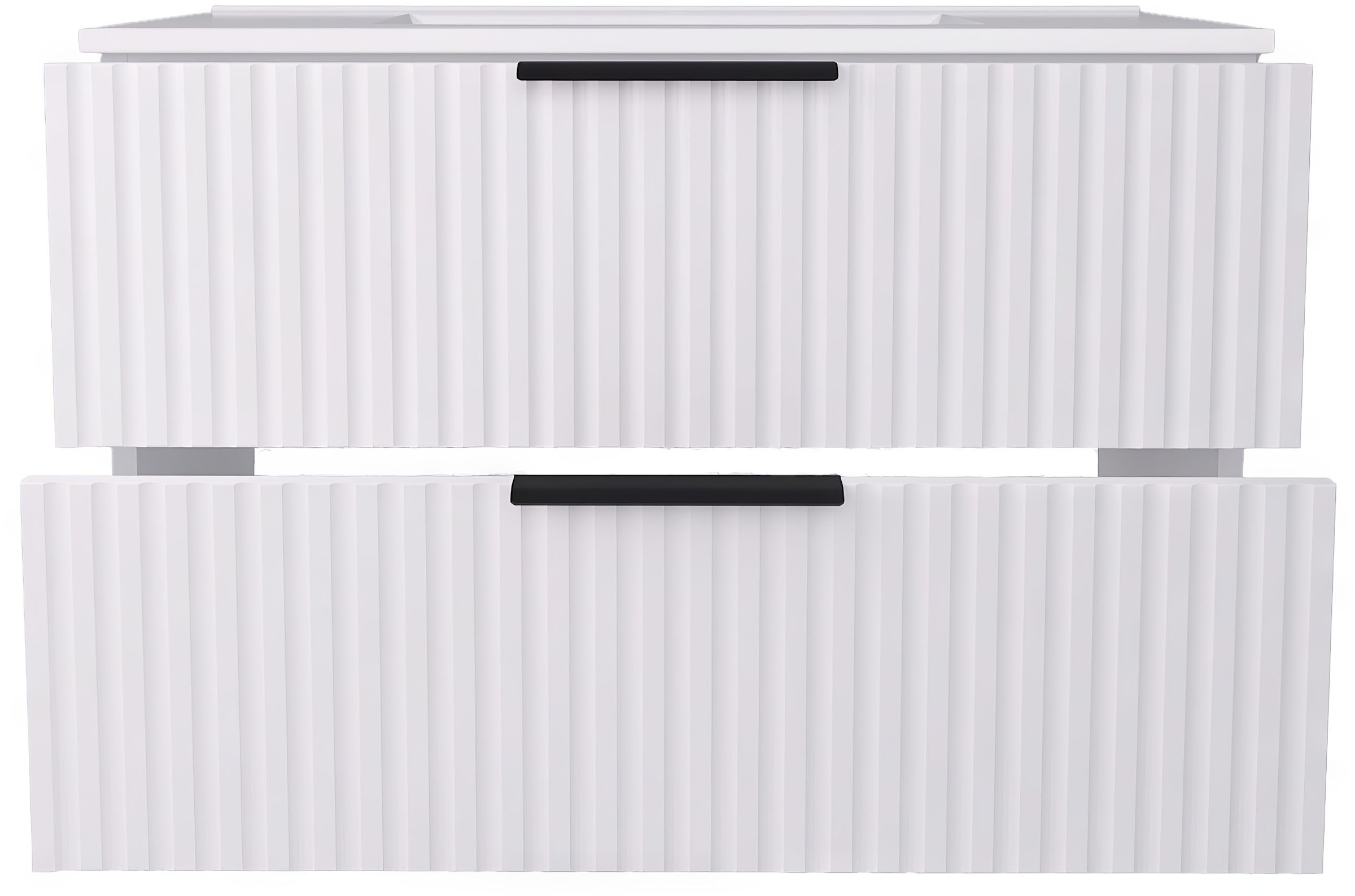 welltime Waschtisch »TIBU mit Waschbecken, Badmöbel, zwei Schubladen, Breite 60/80 cm« Badschrank mit Waschbecken, Softclose, Maße B/H/T: 81,5/53/47 cm