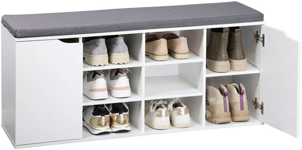 KESPER® Schuhschrank »Schuhschrank mit Sitzkissen, 2 Türen, FSC«