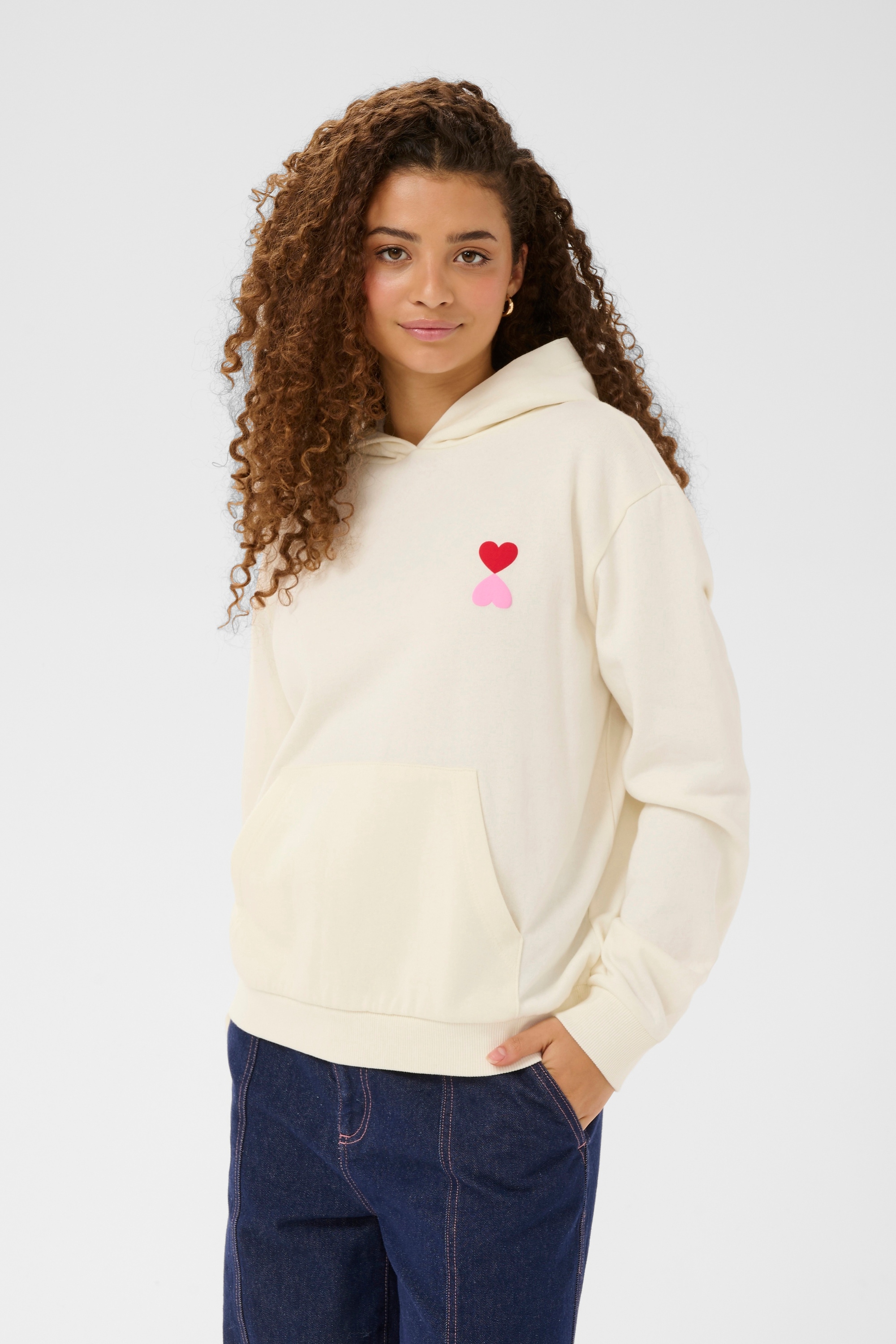 Saint Tropez Kapuzensweatshirt »Damen Kapuzenshirt PixilineSZ«
