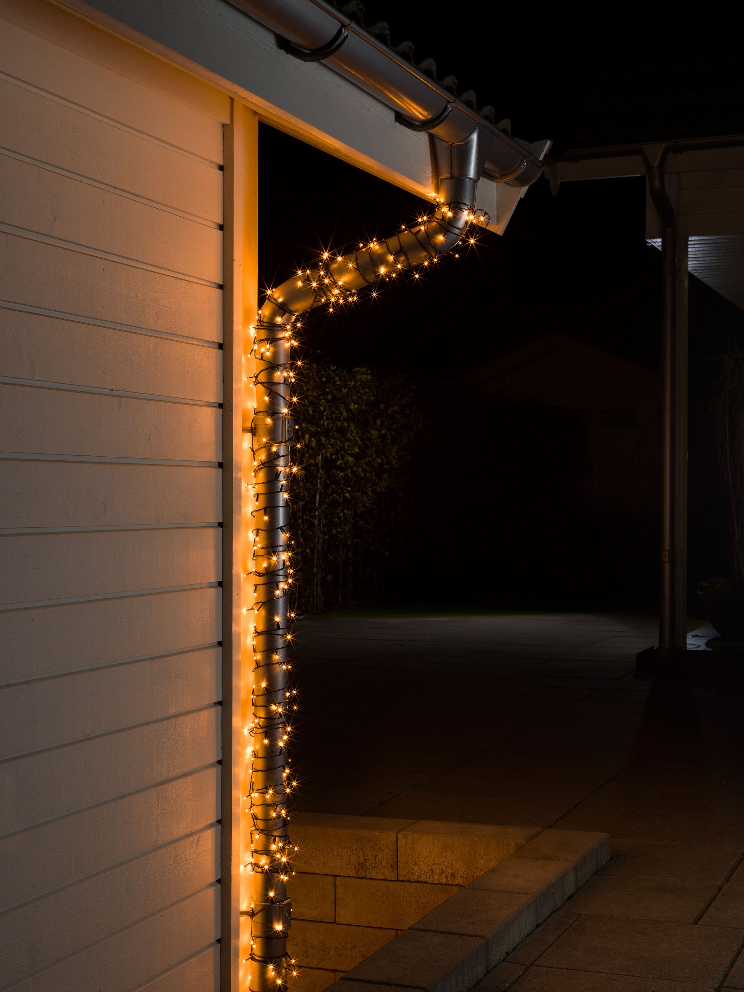 KONSTSMIDE LED-Lichterkette, 120 St.-flammig, Micro LED Lichterkette, mit Multifunktion, 120 bernsteinfarbene Dioden