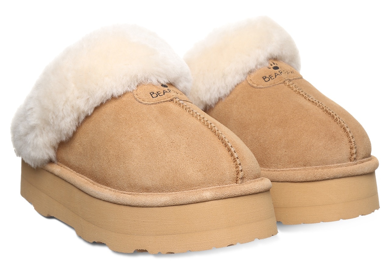 Bearpaw Hausschuh »RETRO PLATFORM LOKI«, Mules, Clog, Slides mit Plateausohle