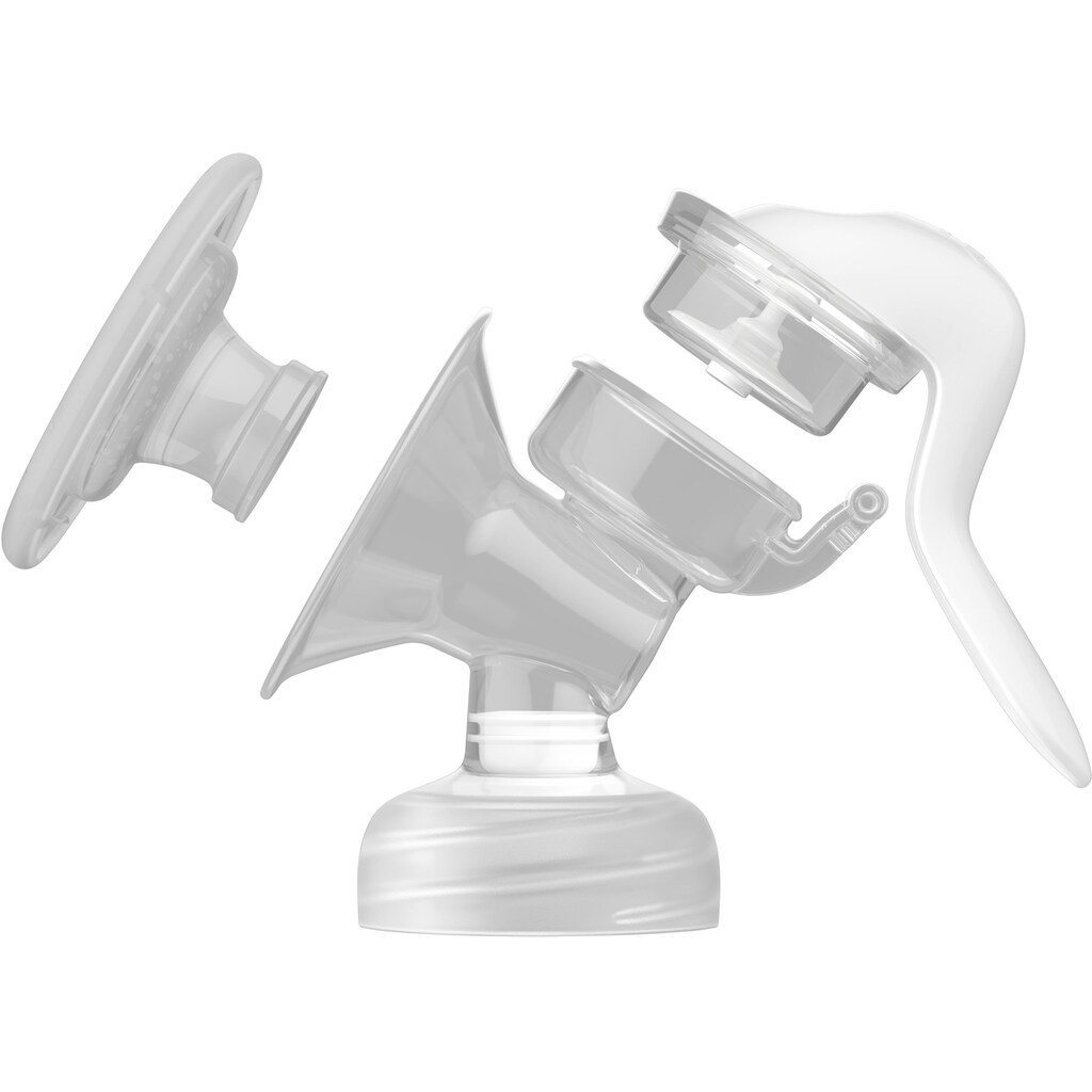 Philips AVENT Handmilchpumpe »SCF430/10«, (Set, 4 tlg., Handmilchpumpe, Stilleinlagen, Natural-Sauger, Verschlussdeckel)